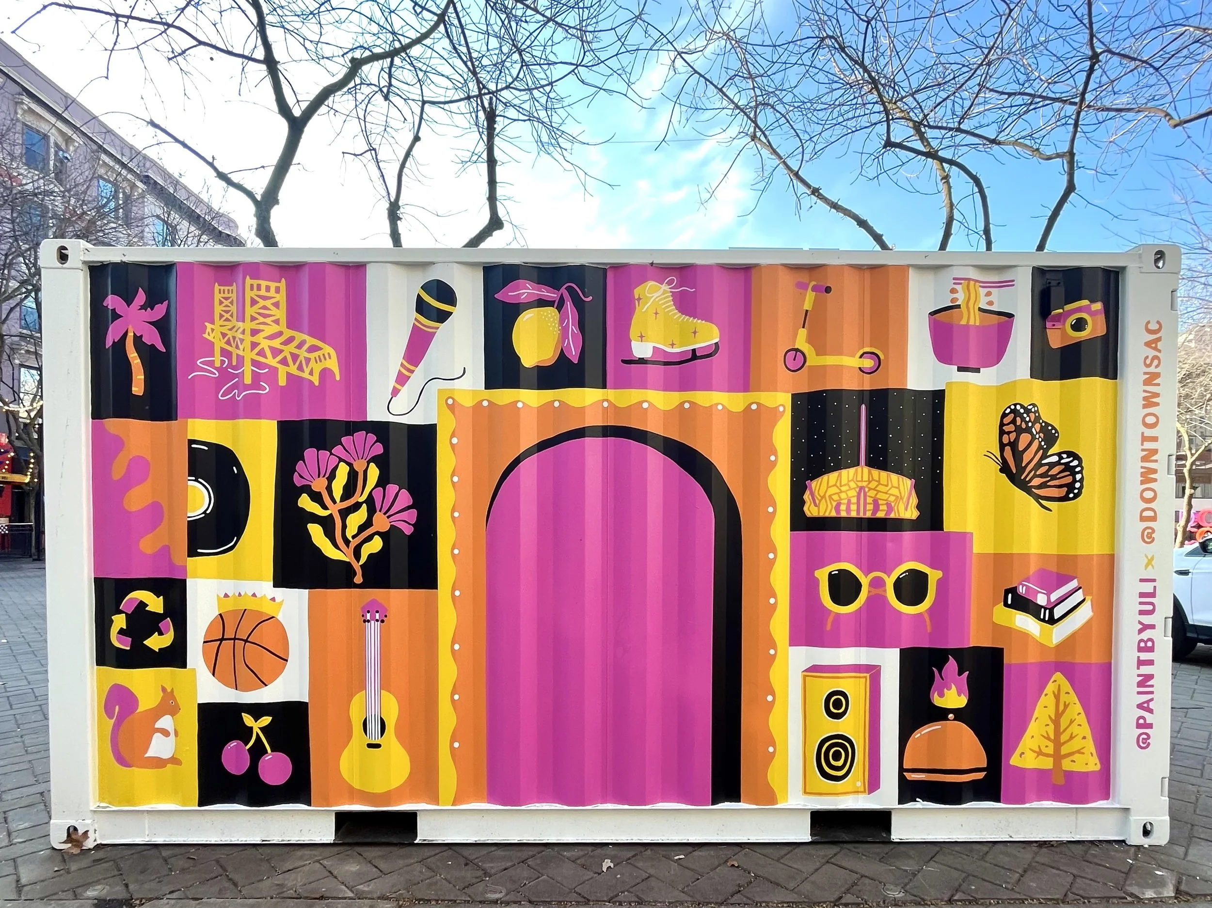 Love Letter, 46.6’ x 8.4’ mural commissioned by the Downtown Sacramento Partnership, Sacramento, CA

