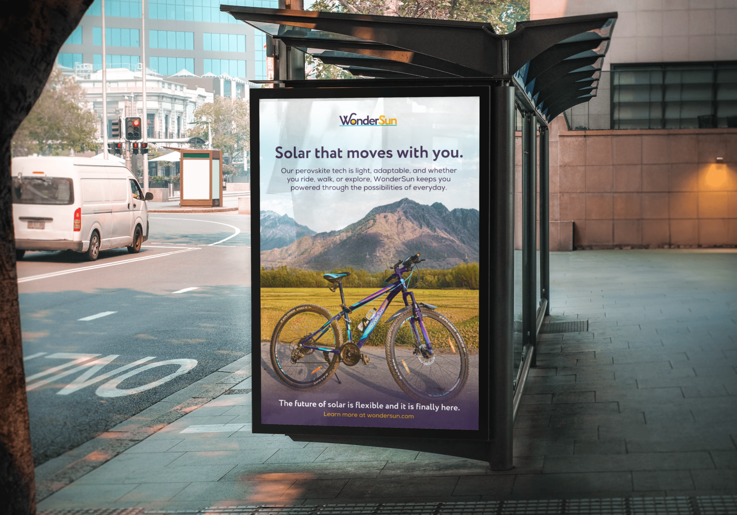Out Of Home WonderSun Bus Stop Ad Design
