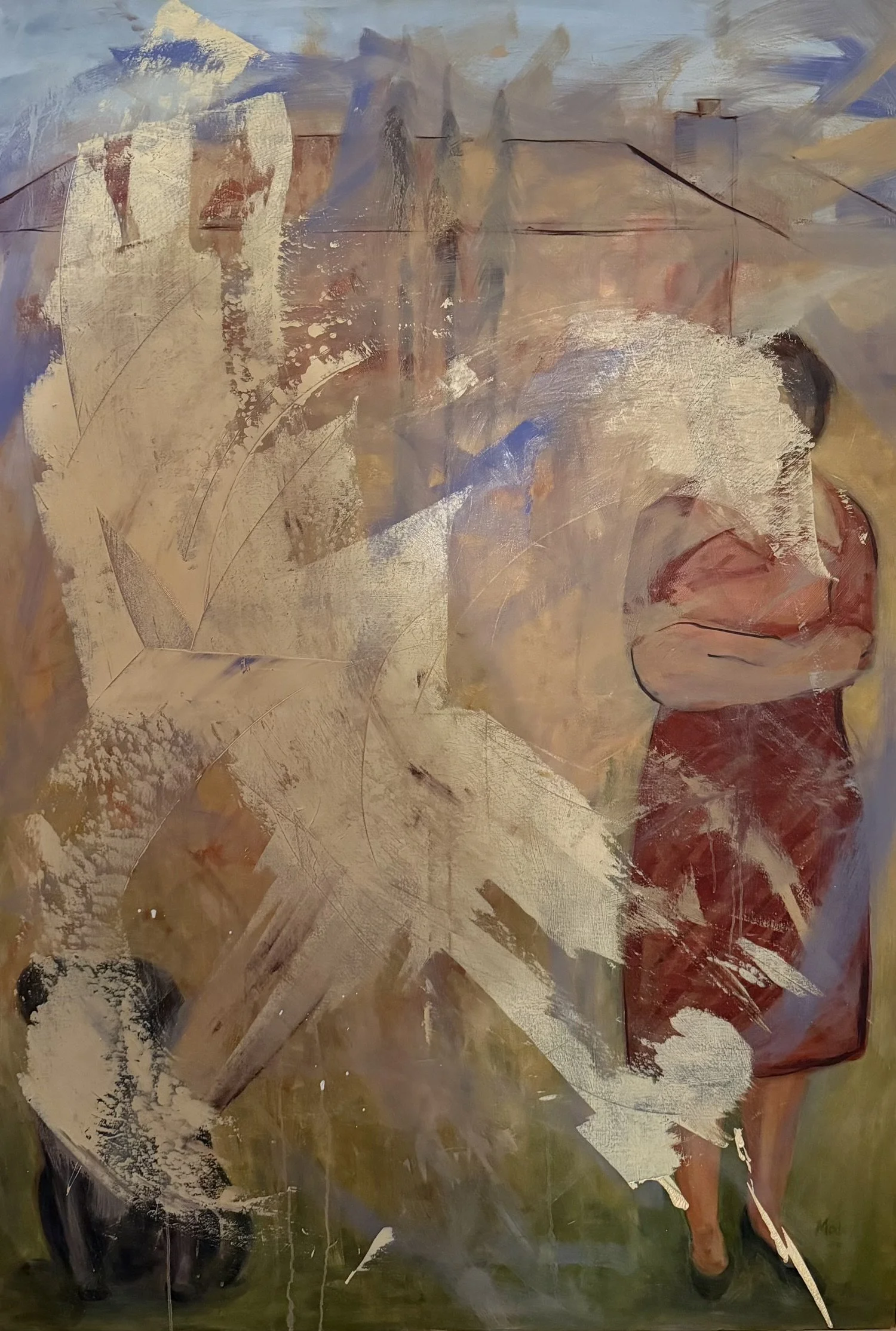 Family Portrait that Turned into Dementia, 48" x 36", Oil on canvas, 2019-2022