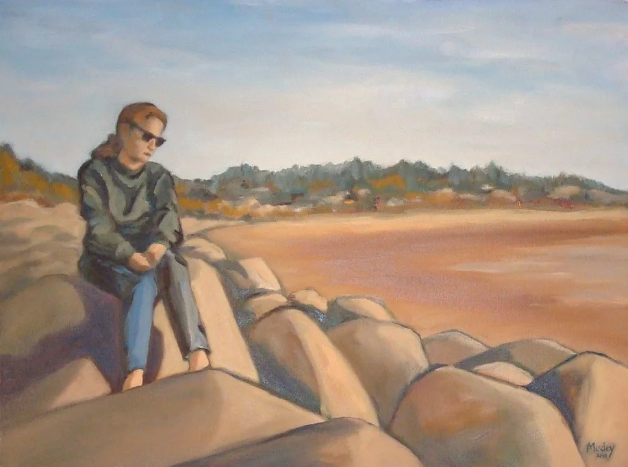 Consider This (self-portrait), 18" x 24", Oil on canvas, 2001