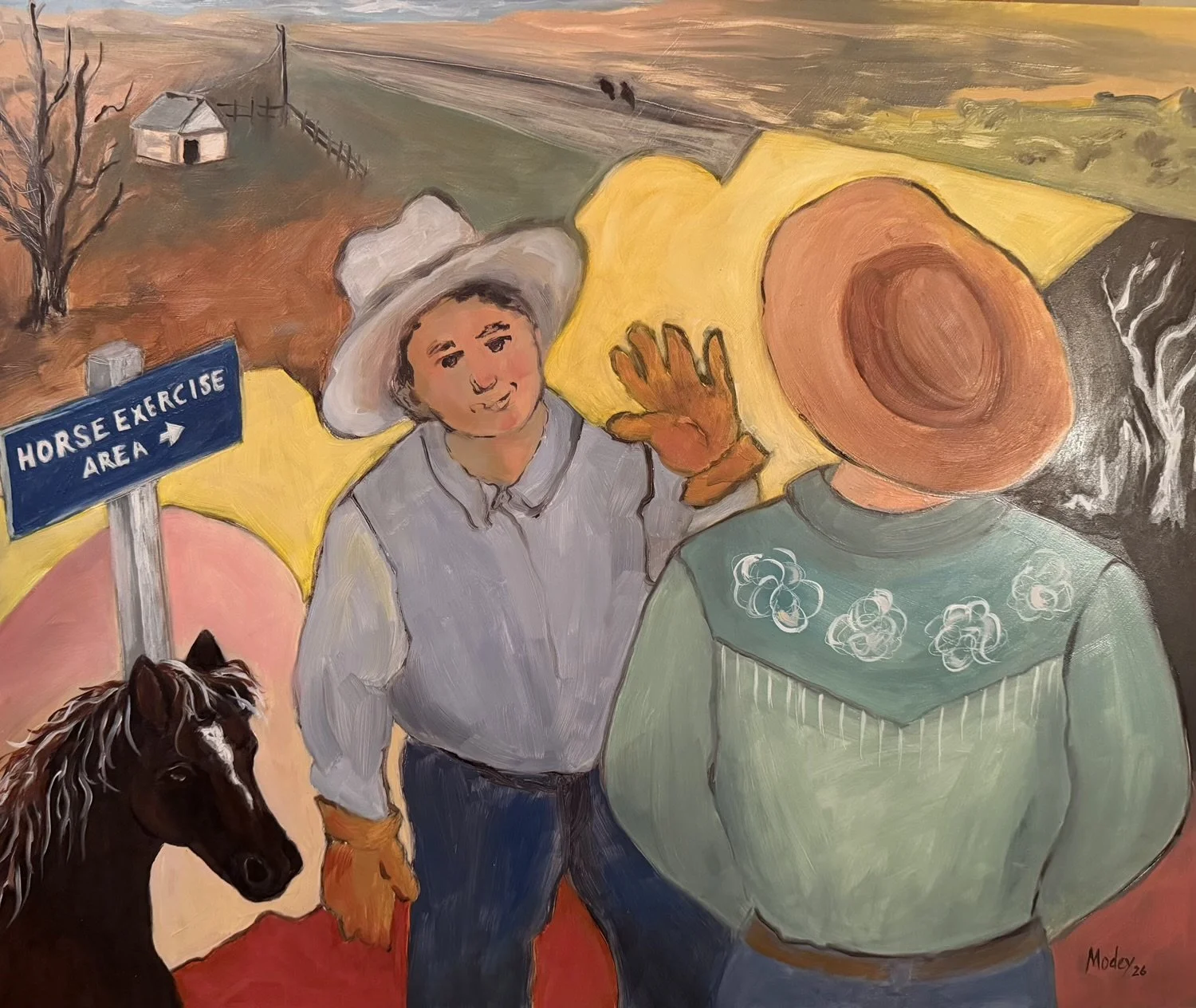 The Talkin' Part of the Song, 29" x 24", Oil on panel, 2026