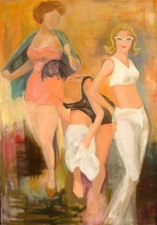 Gesture Between Poses, 51" x 36", Oil on canvas, 2004