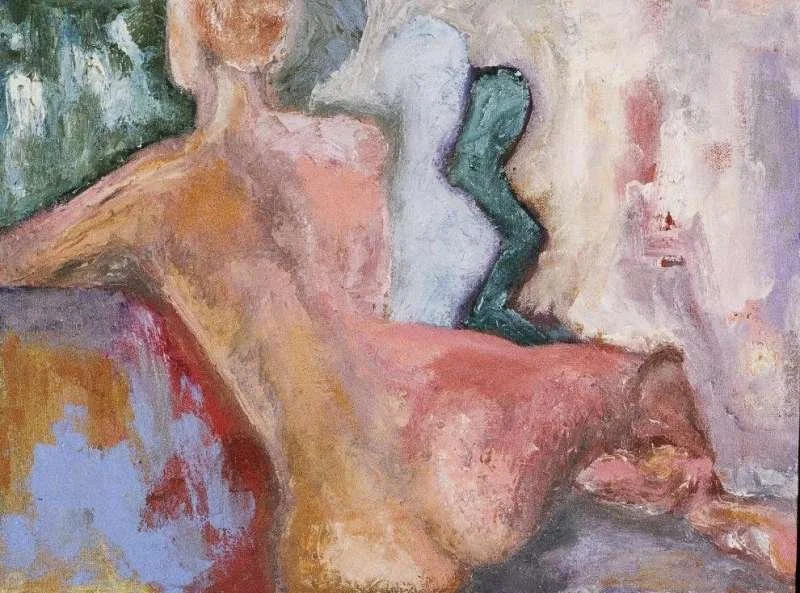 Looking Over My Shoulder, 12" x 16", Oil on canvas, 2004 