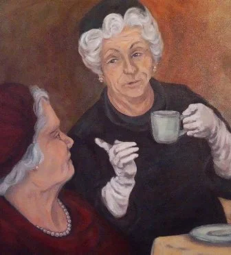 Social Commentary, 36" x 36", Oil on canvas, 2008