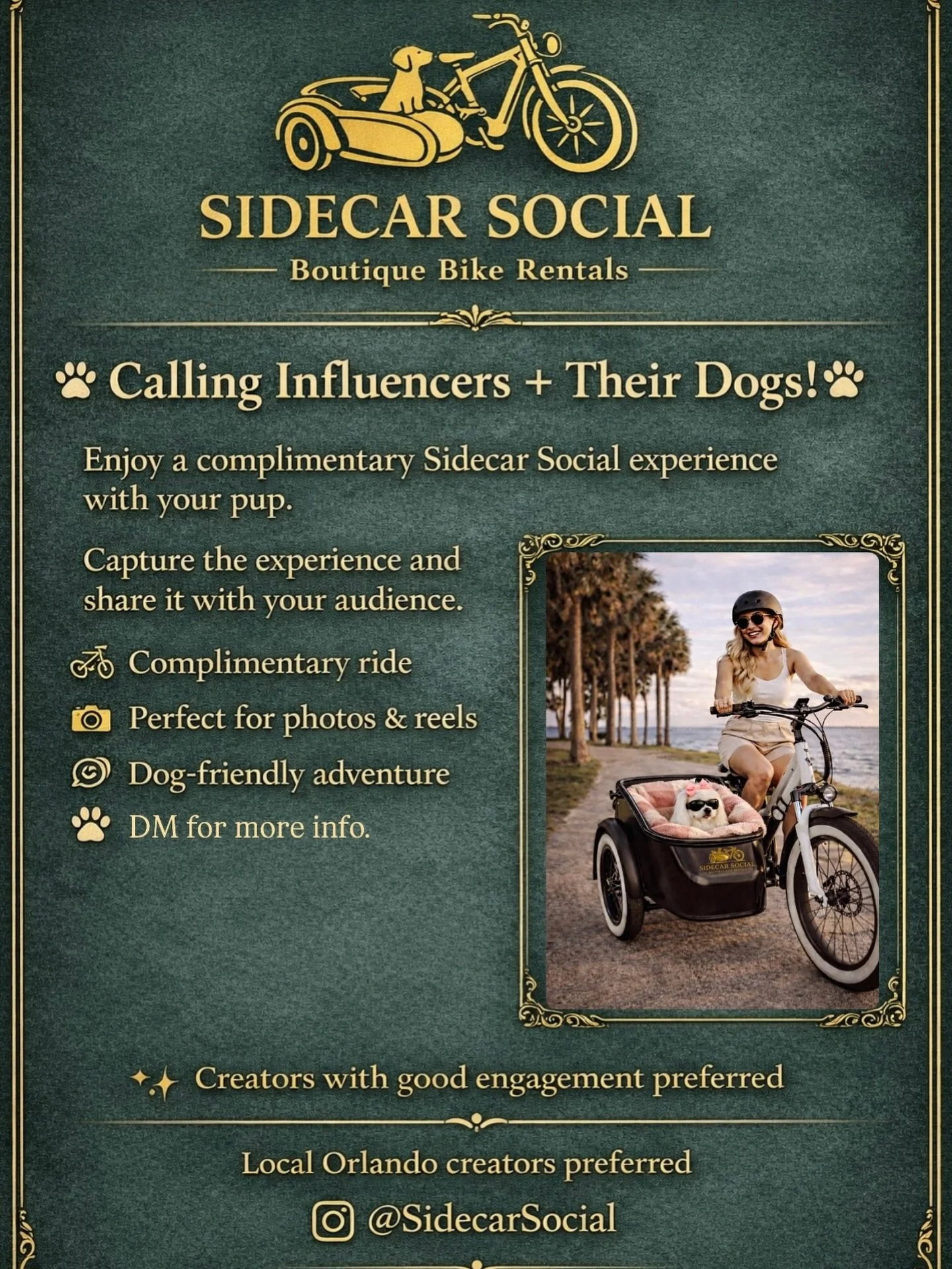 #dogloversflorida #doginfluencer #orlando #bike #floridabikers