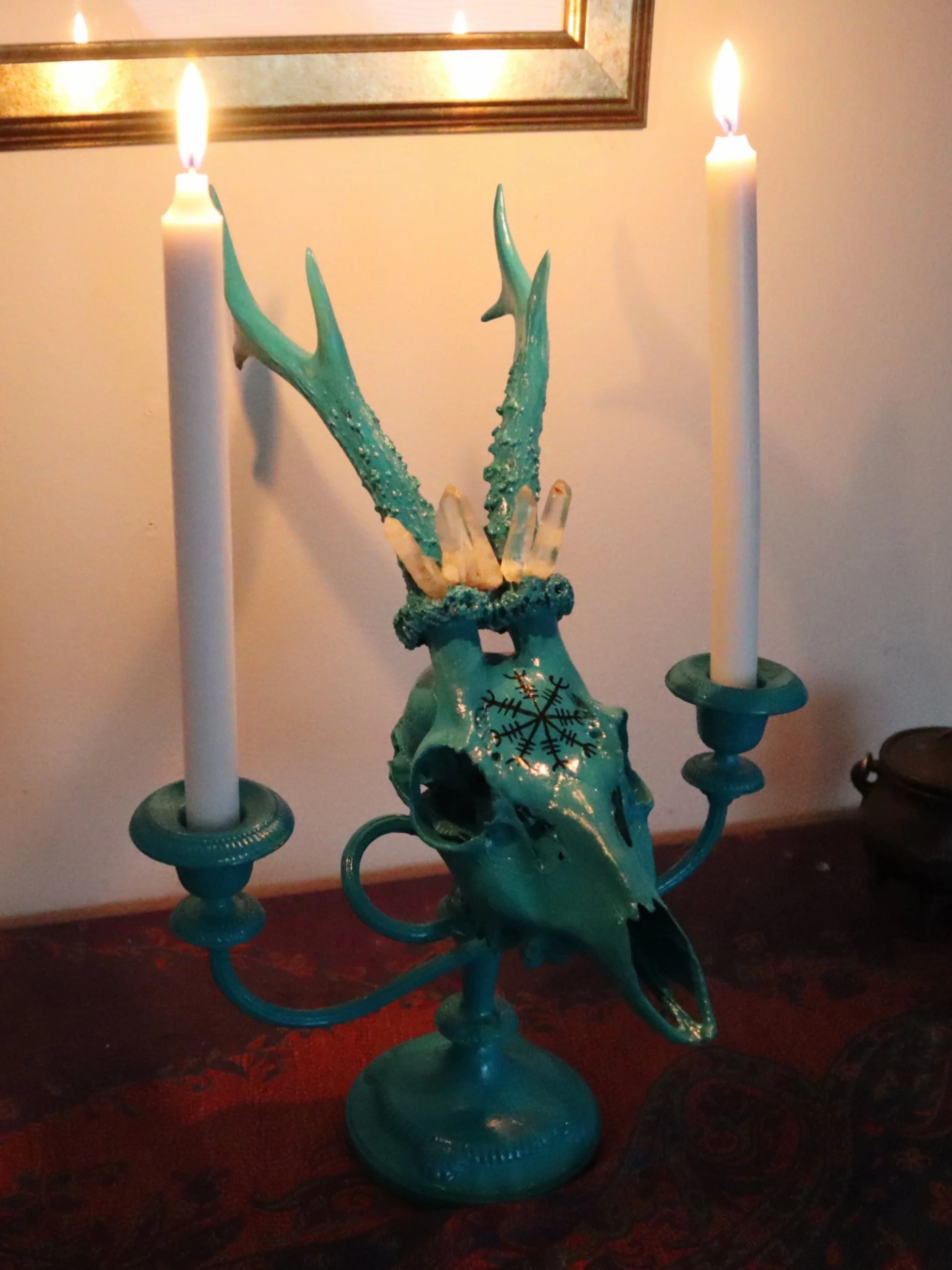 Deer Skull Candle Holder (Protection)