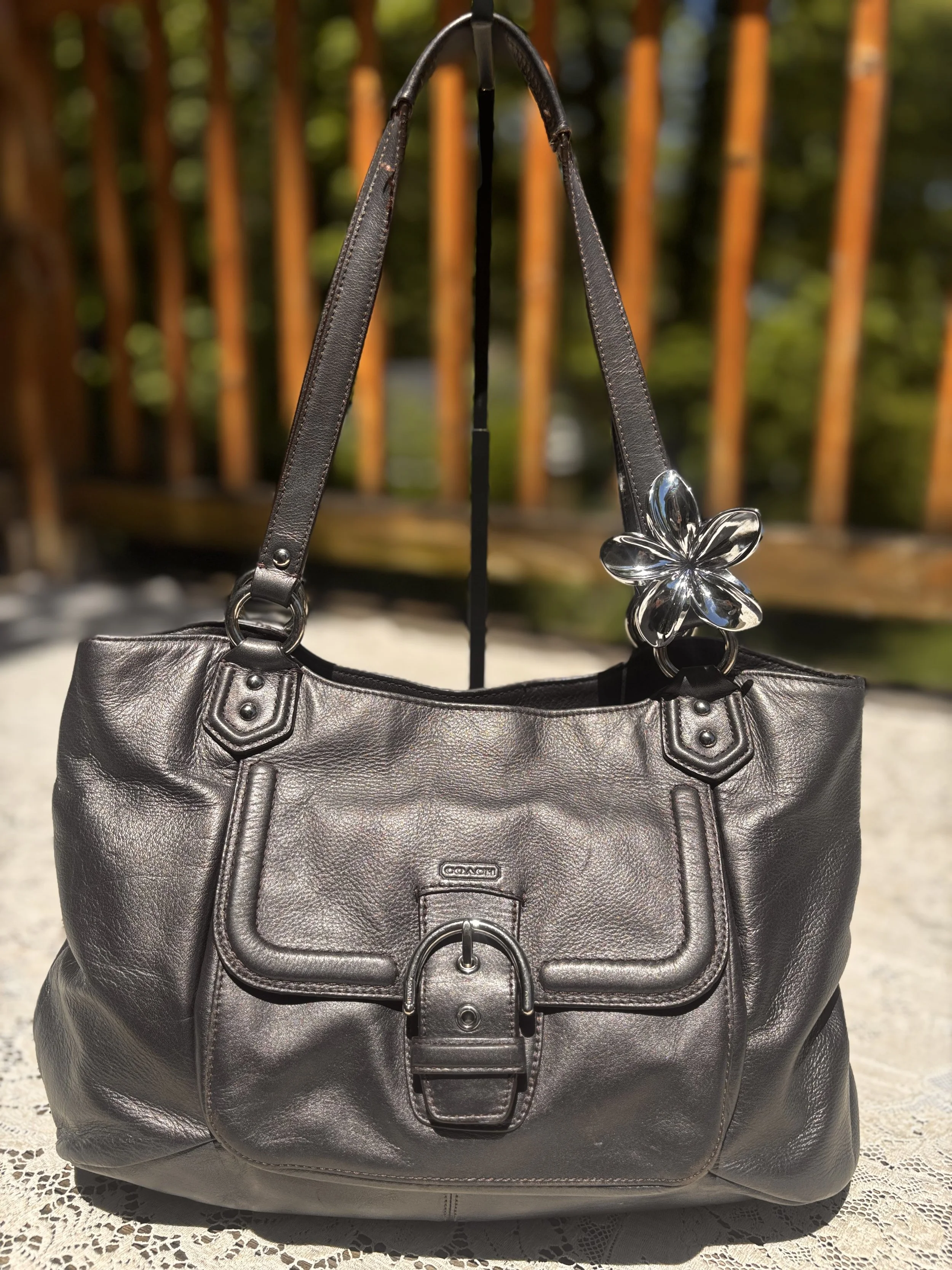 Coach Campbell Belle Carryall - Silver Hematite