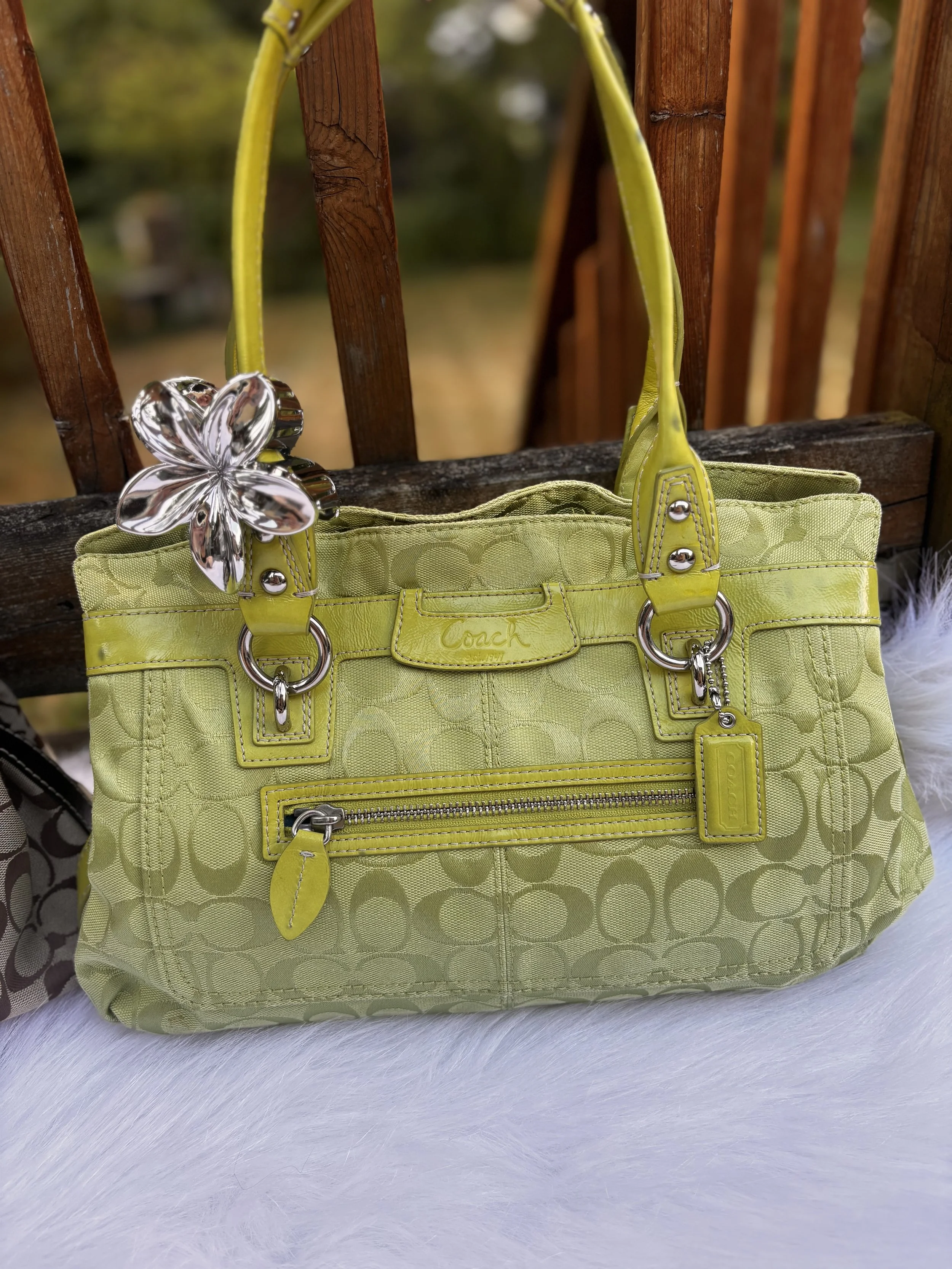 Lime Coach Y2K Penelope Bag - Medium Sized