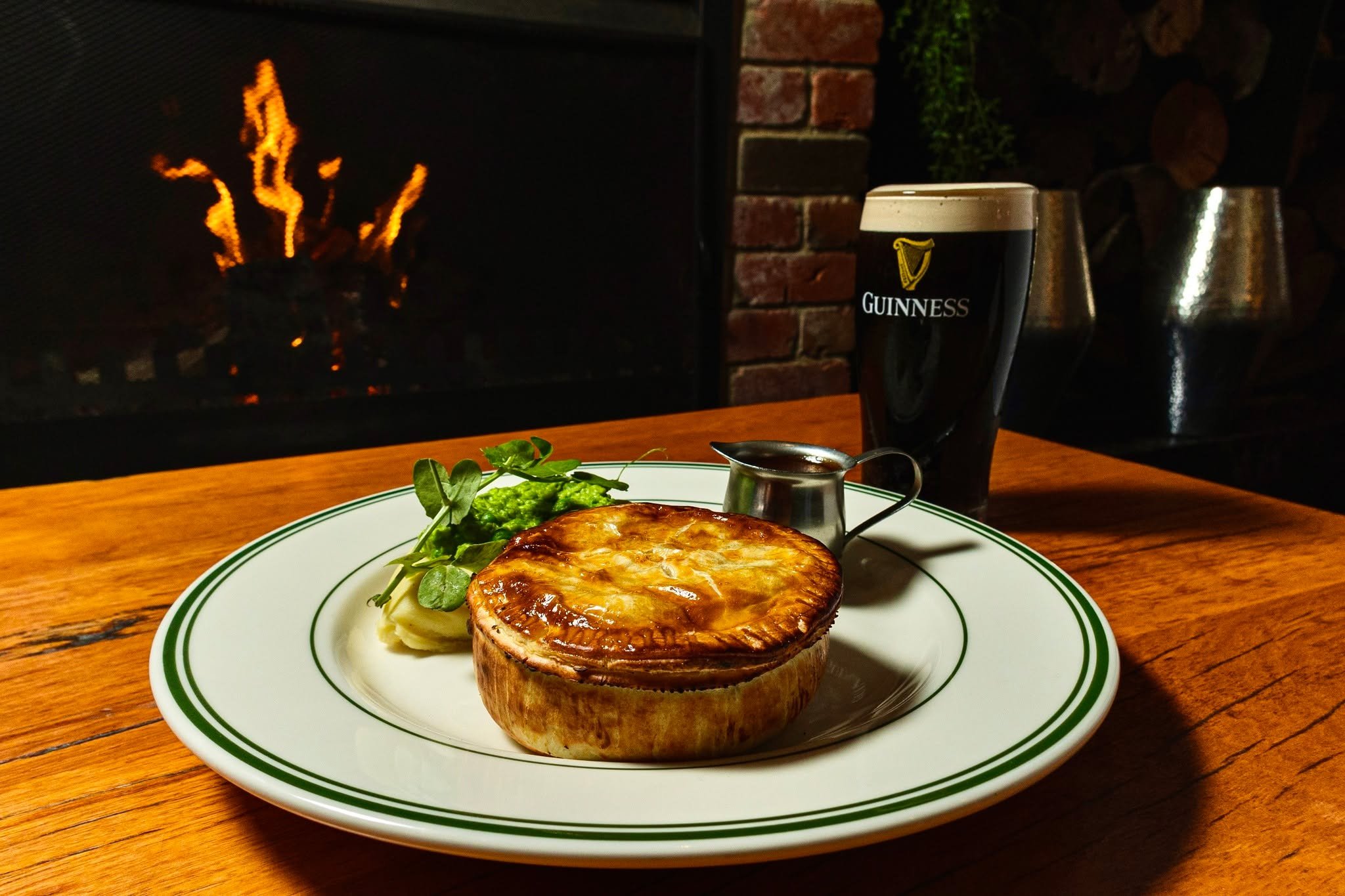 Tomorrow evening, head on in for our Thursday Night Footy Lounge.

Unwind from your workday with Happy Hour from 3-6pm, then tuck into our $22 Beef &amp; Guinness Pie as the footy plays on our big screens.

With the fireplace roaring and a drink in y