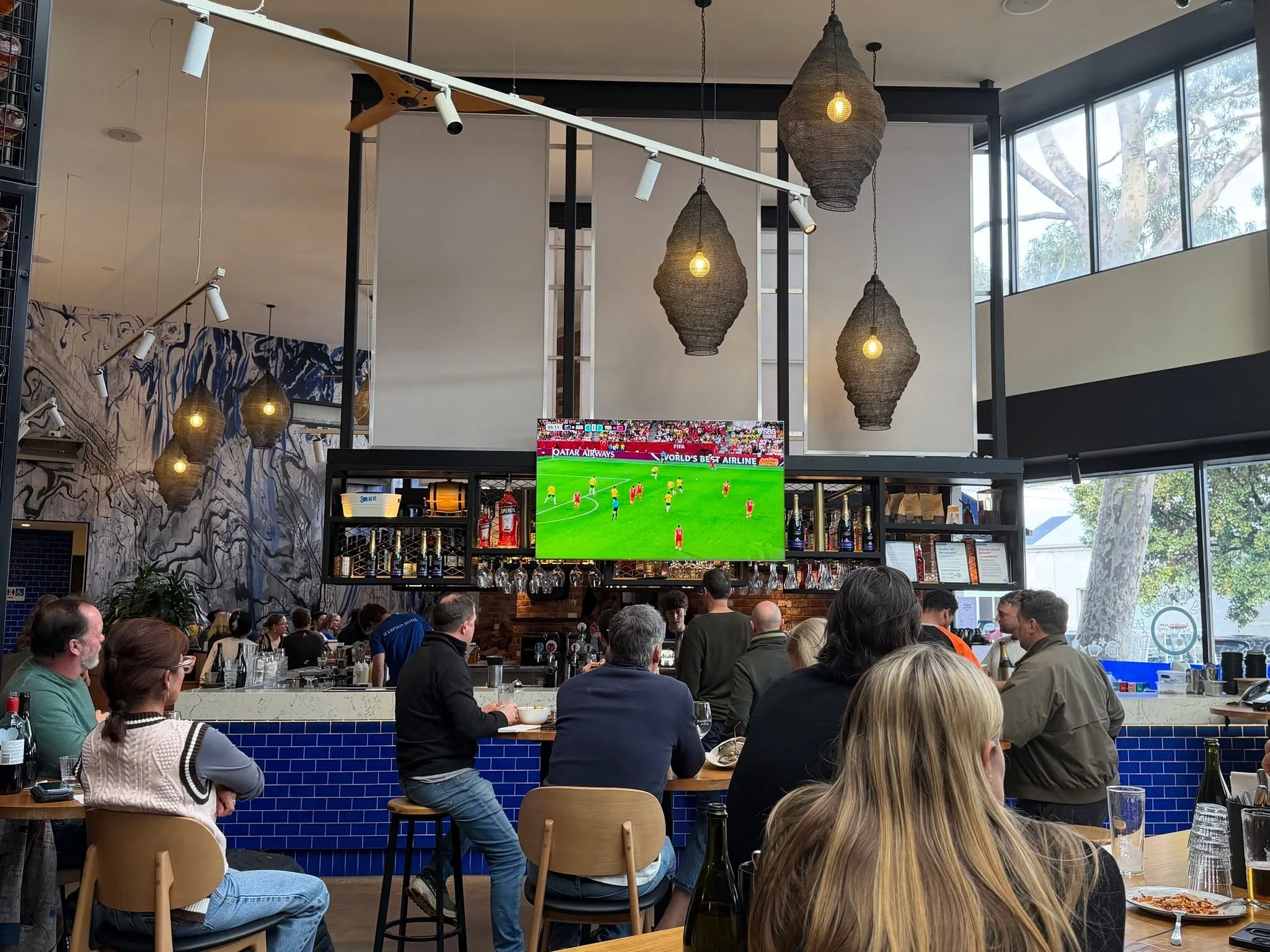 England are through to the World Cup semi-finals! 

The action continues live and loud at Hampton Hotel this Thursday, with our doors opening from 4:30am.

We&rsquo;ll have a small breakfast menu available alongside a fully stocked bar serving Bloody