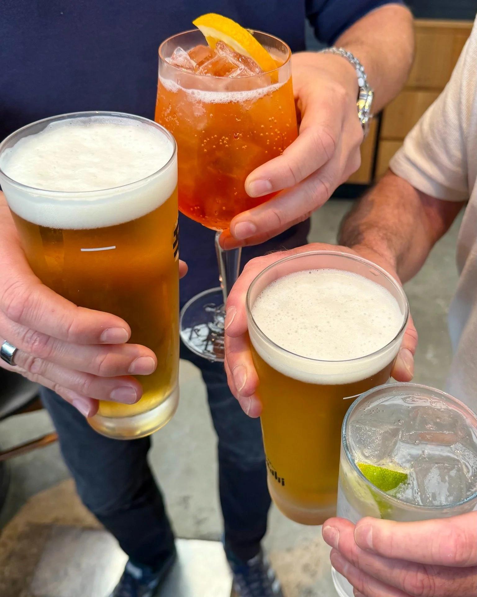 Say cheers to sunny days and a few drinks with your favourite people.

The warmer weather is here and there's no better excuse to get together for Happy Hour at your local.

Sip on $8 schooners, wines and basic spirits, plus $14 spritzes, on weekdays