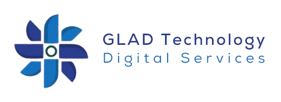 GLAD Digital Services Logo (White) logo