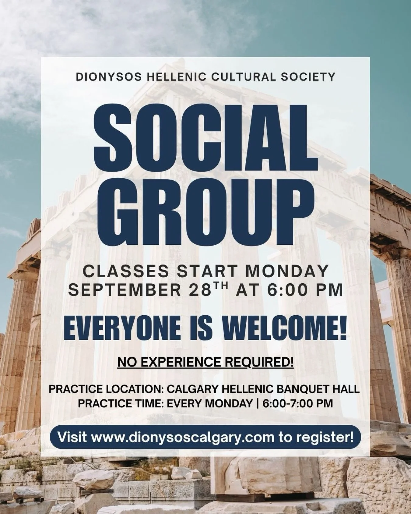 Registration for our Social Group is now open!🎉

Looking for a fun way to stay active, connect with others, and enjoy Greek culture? Join our Social Group, where you&rsquo;ll learn and dance Greek folk dances in a relaxed and welcoming environment! 