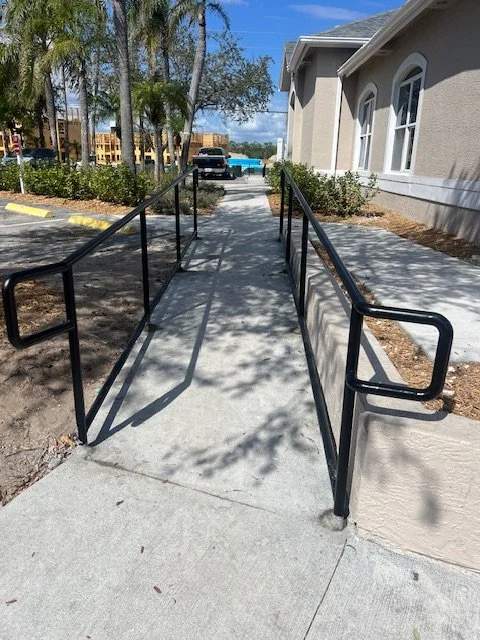 Expert ADA-compliant handrail fabrication and installation in Fort Worth, TX, delivering durable steel railings designed for accessibility, safety, and full code compliance for ramps, walkways, and building entrances.