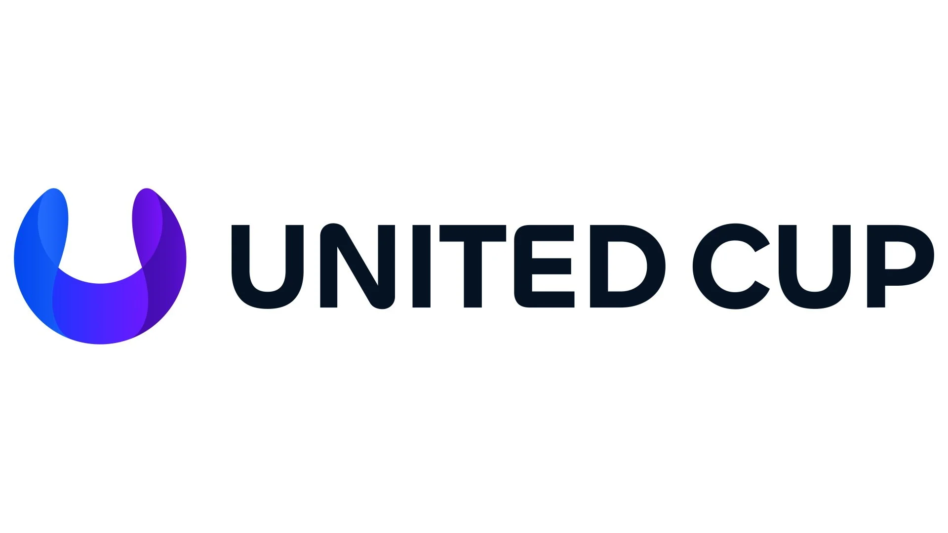 United Cup logo with a stylized blue and purple circular icon followed by the words 'United Cup' in bold black letters.