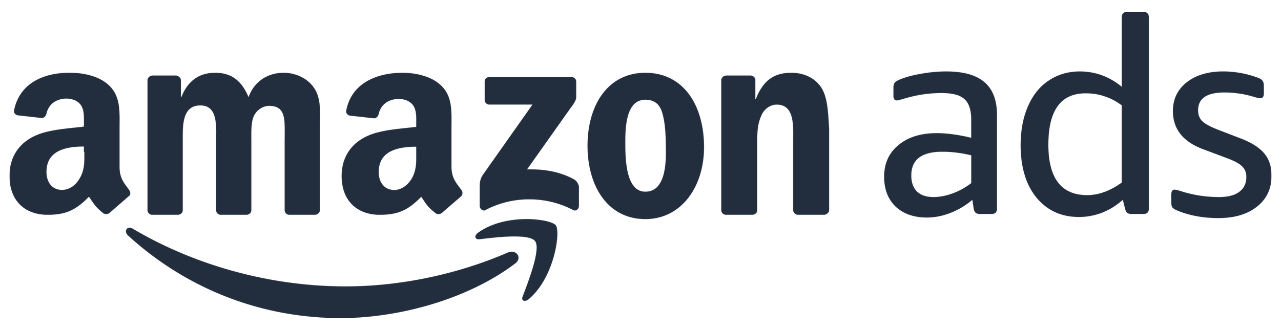 Amazon logo with a smile arrow underneath