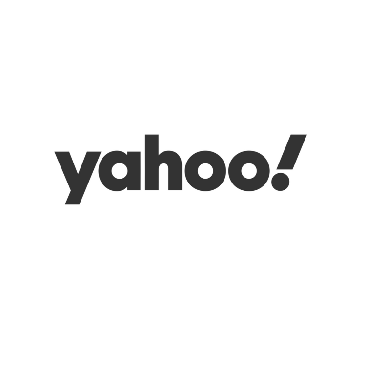 Yahoo logo in black text with an exclamation mark on a white background.