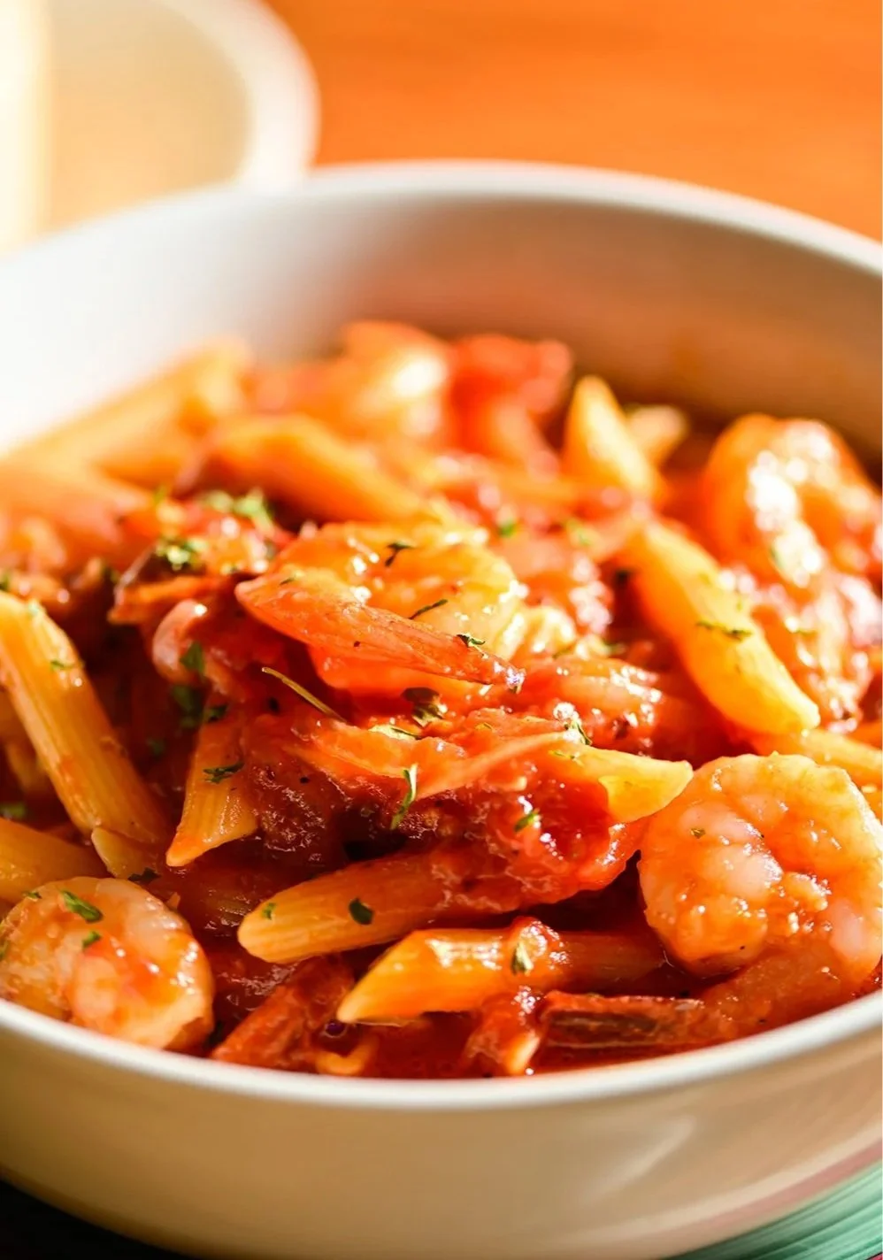 Spicy Seafood Penne in Tomato Sauce