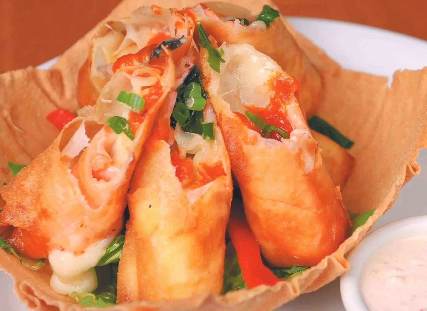 Smoked Salmon Spring Rolls