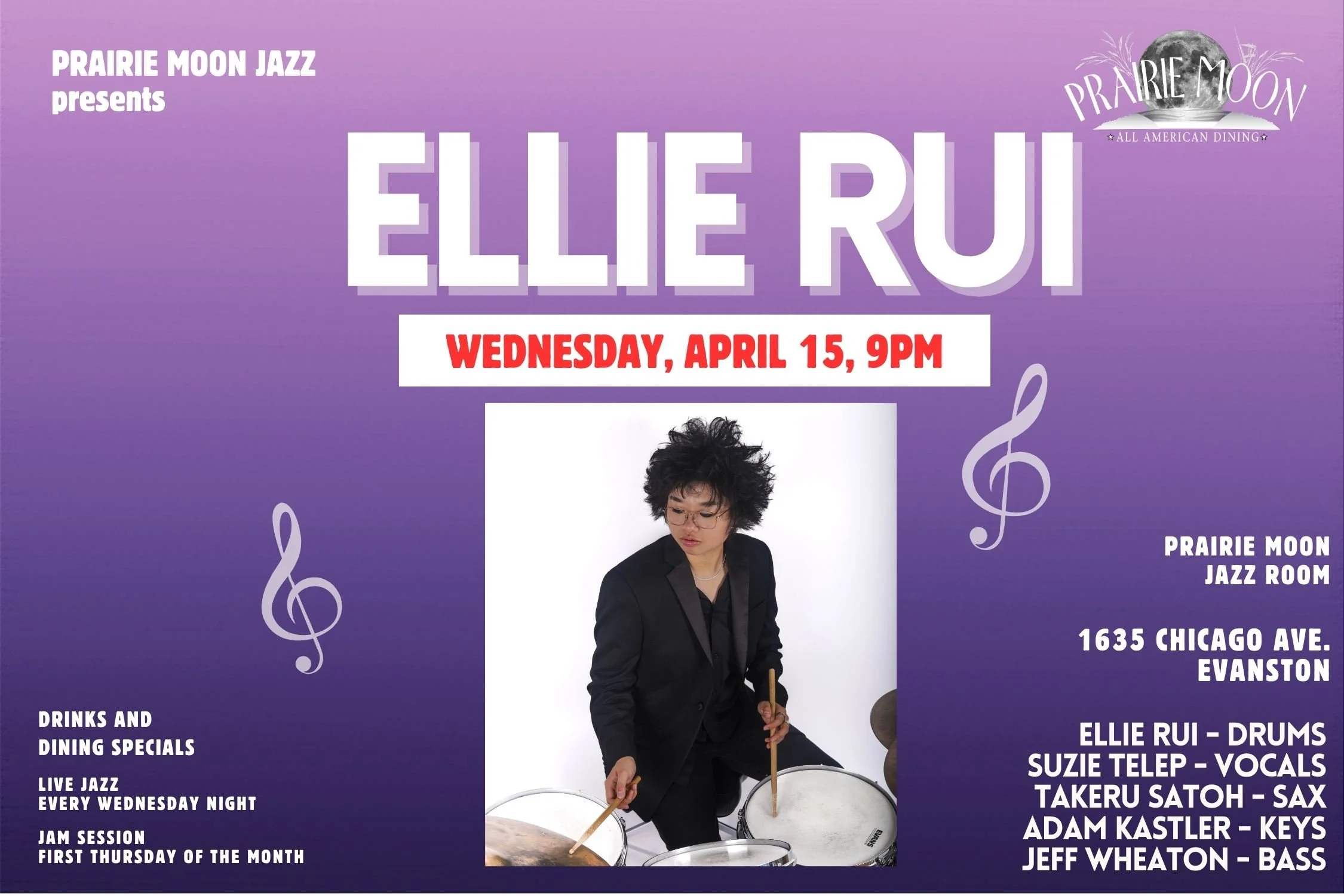 LIVE JAZZ EVANSTON, ELLIE RUI