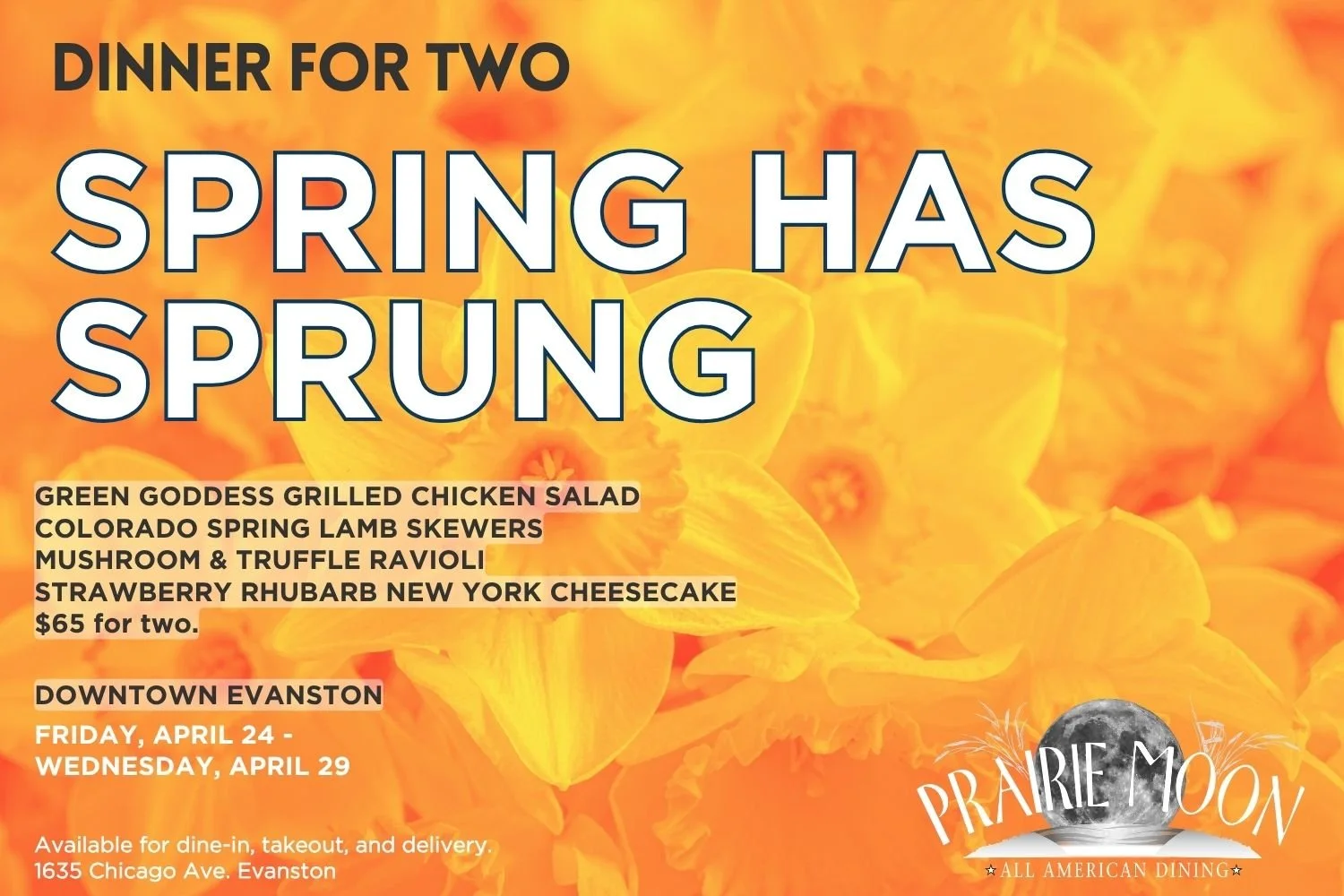 Dinner for Two: Spring Has Sprung