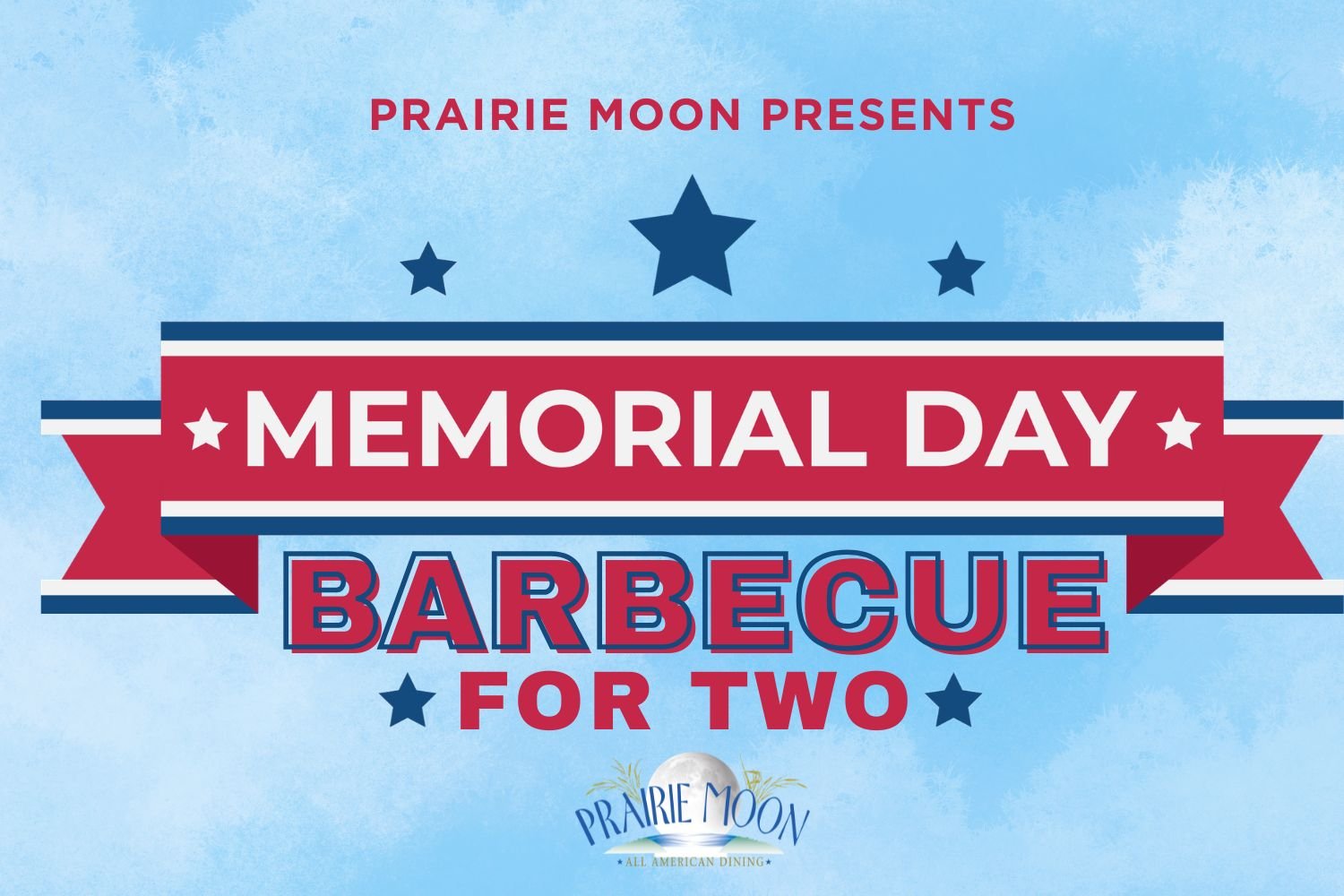 MEMORIAL DAY WEEKEND, Dinner for two barbecue