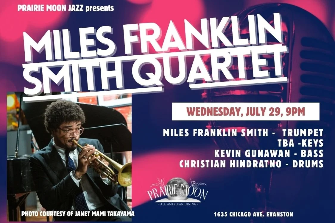 LIVE JAZZ EVANSTON, MILES FRANKLIN SMITH QUARTET