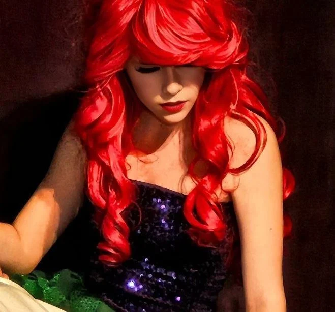 Addison Skyler performing Ariel in The Little Mermaid on stage – musical theatre performer and singer.