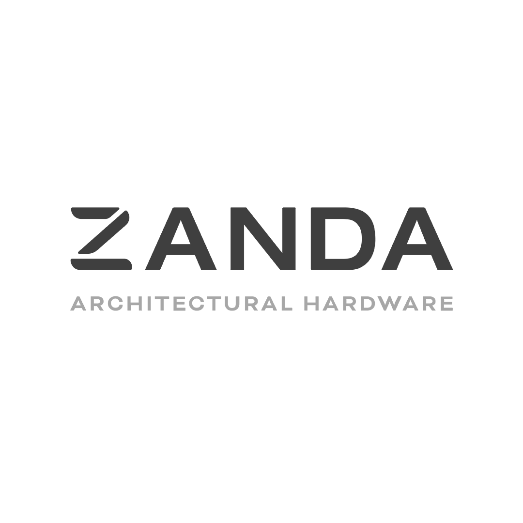Black and white logo saying Zanda Architectural Hardware