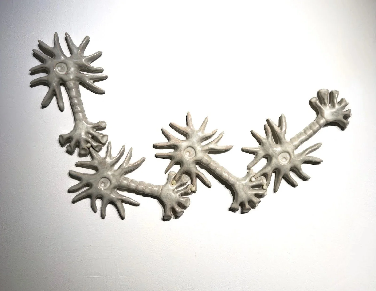 Gap Junction, 2026
Ceramic and glass beads
H12”xW21”xD1”