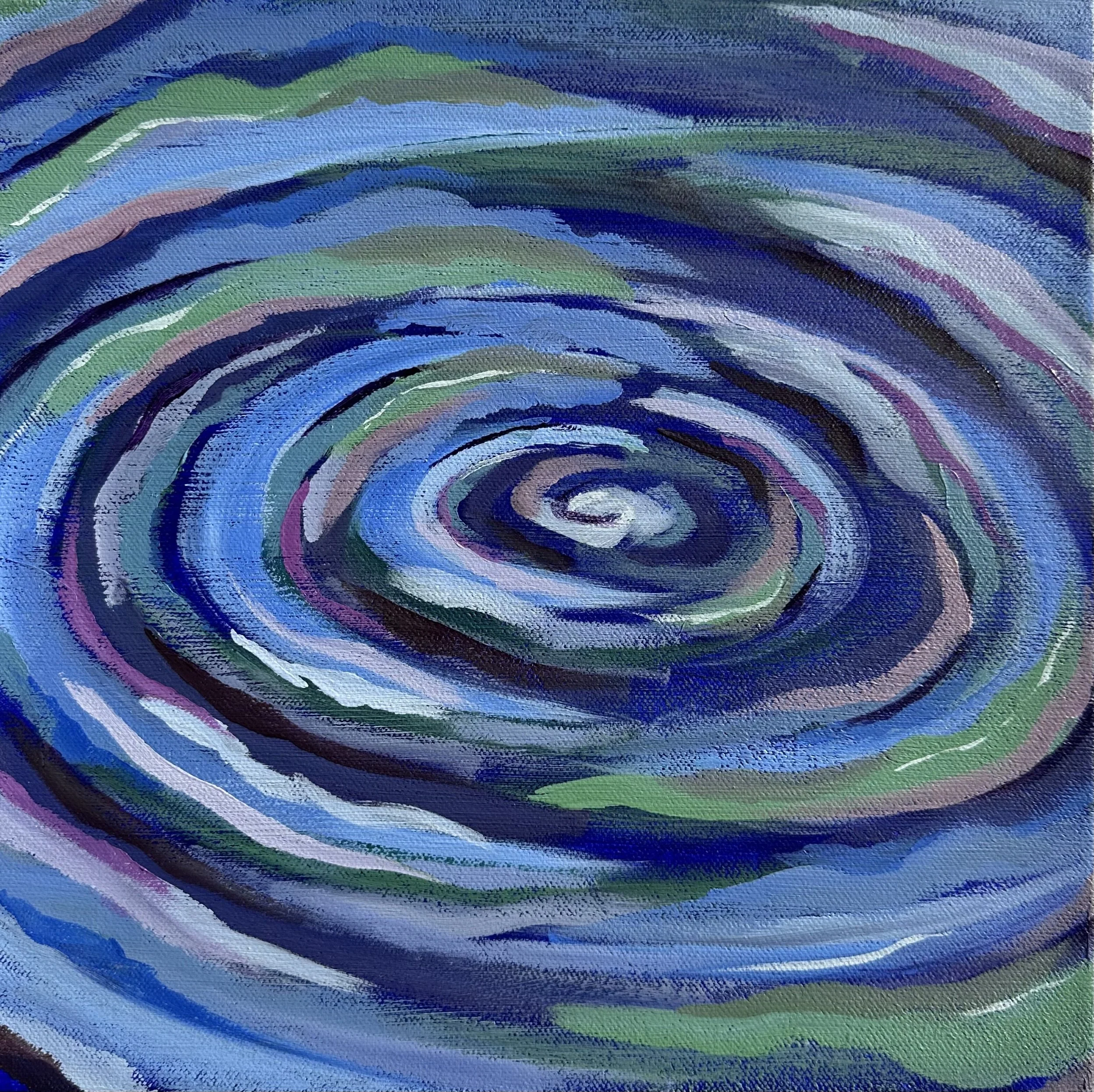 Symphony, 12" × 12", acrylic on canvas