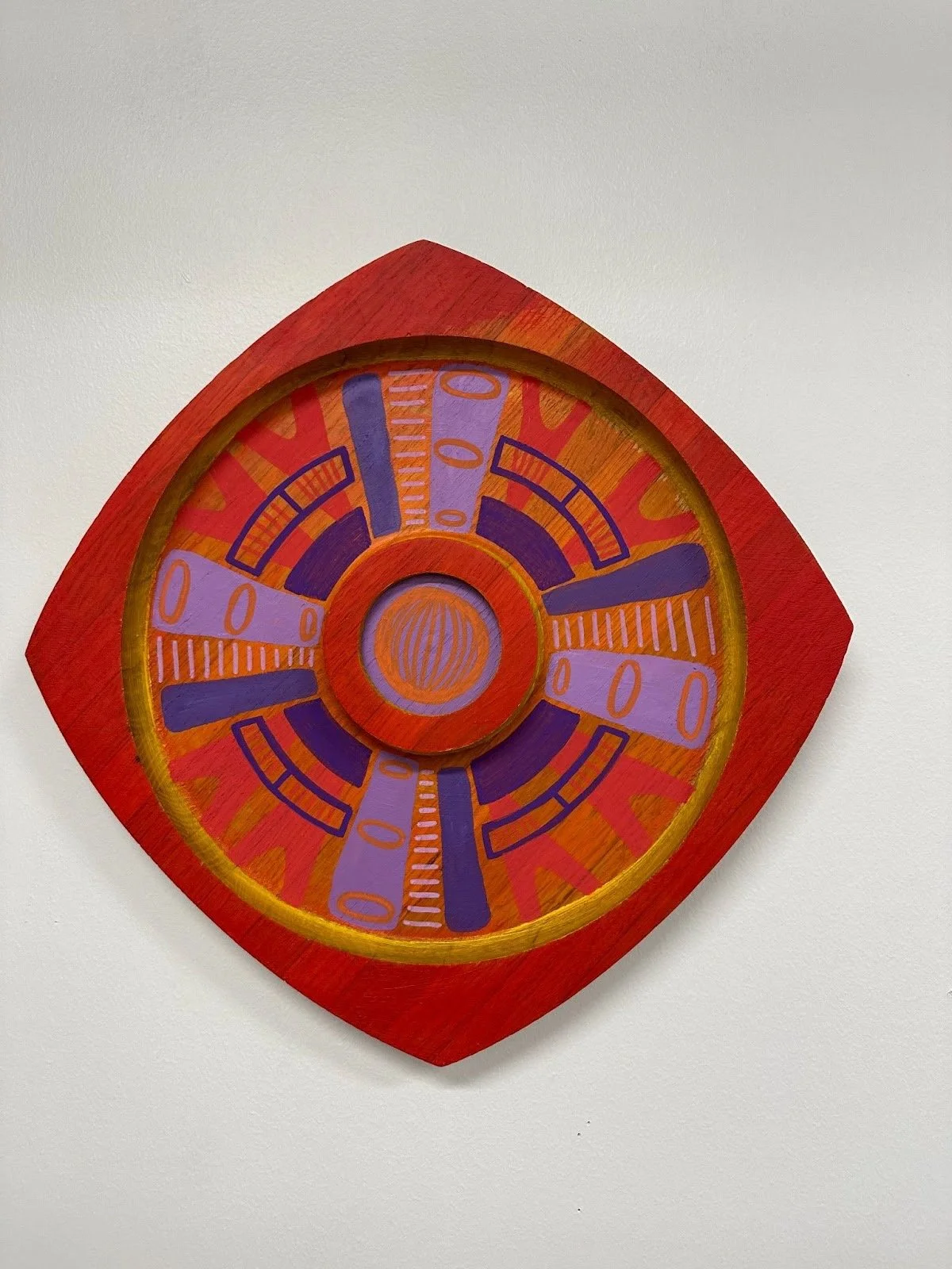 Radiate
2024
Acrylic on found wood
14.5x14.5x1.25