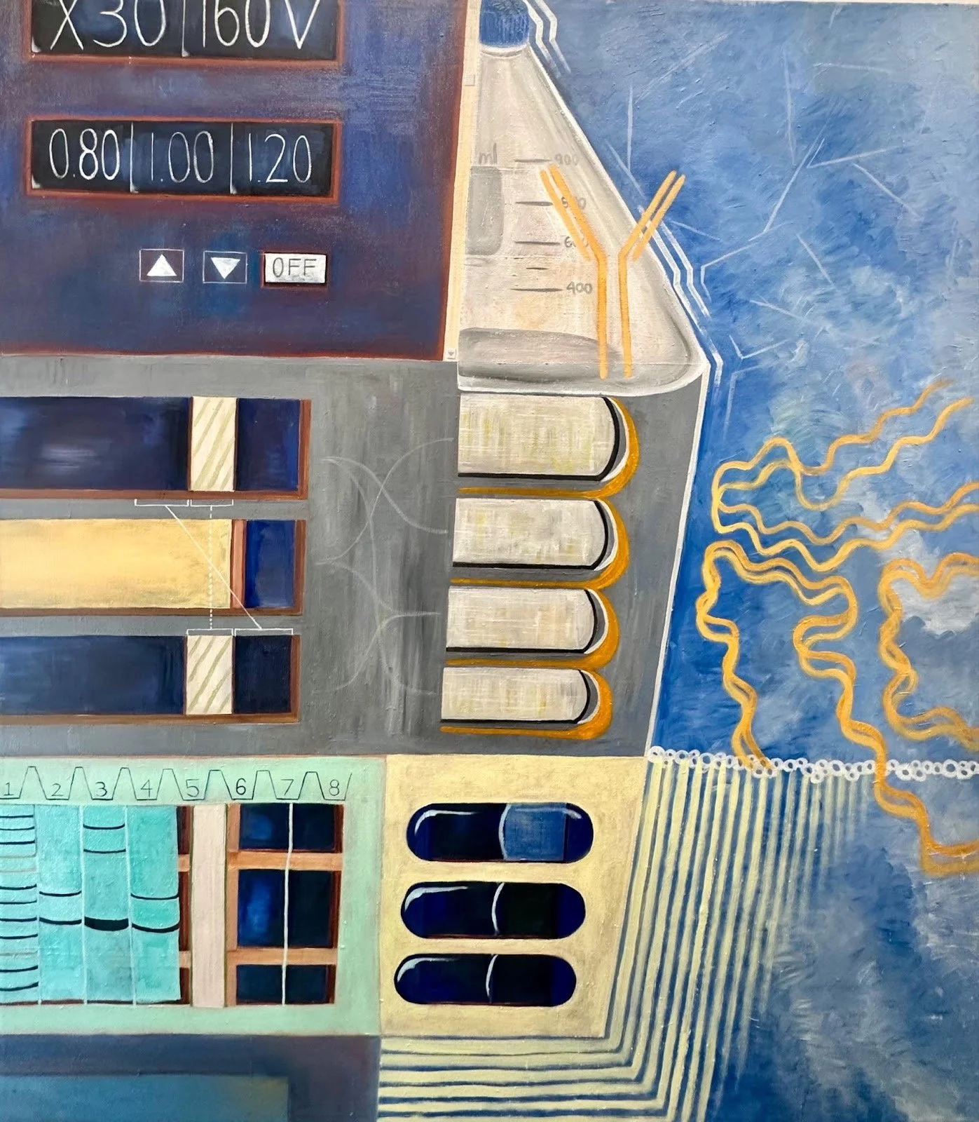 Systemic Remedy, 2025
Oil and Acrylic on Canvas
H55”xW48”xD2”