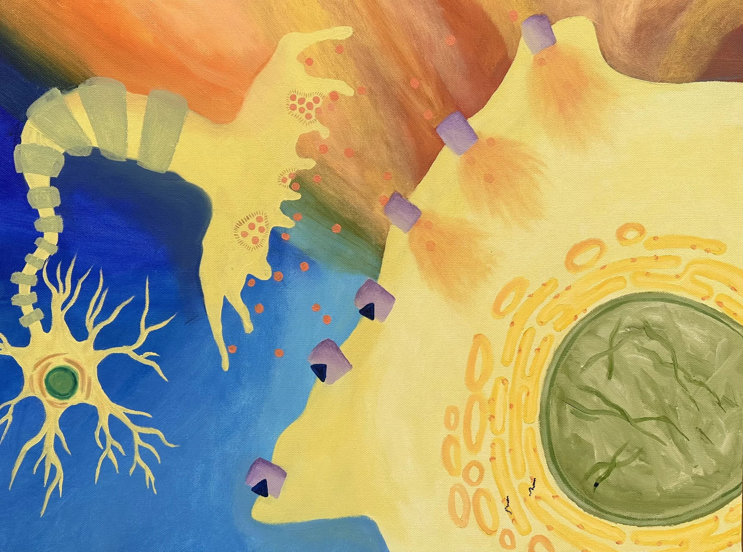 Central Dogma, 18" × 24", oil on canvas