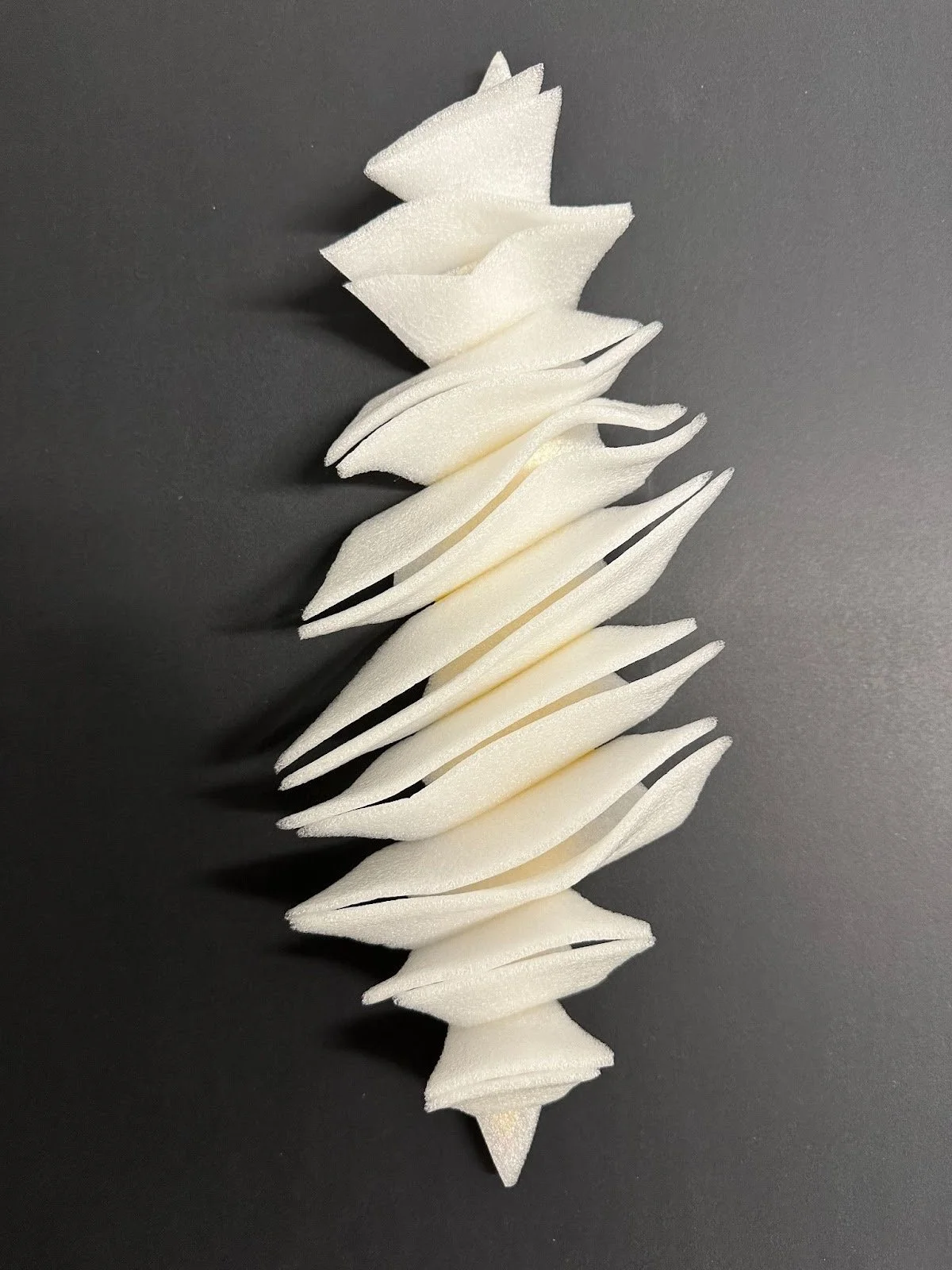 Epithelial Echos
2024
Repurposed packing
Material on acrylic painted wood
5x15x2