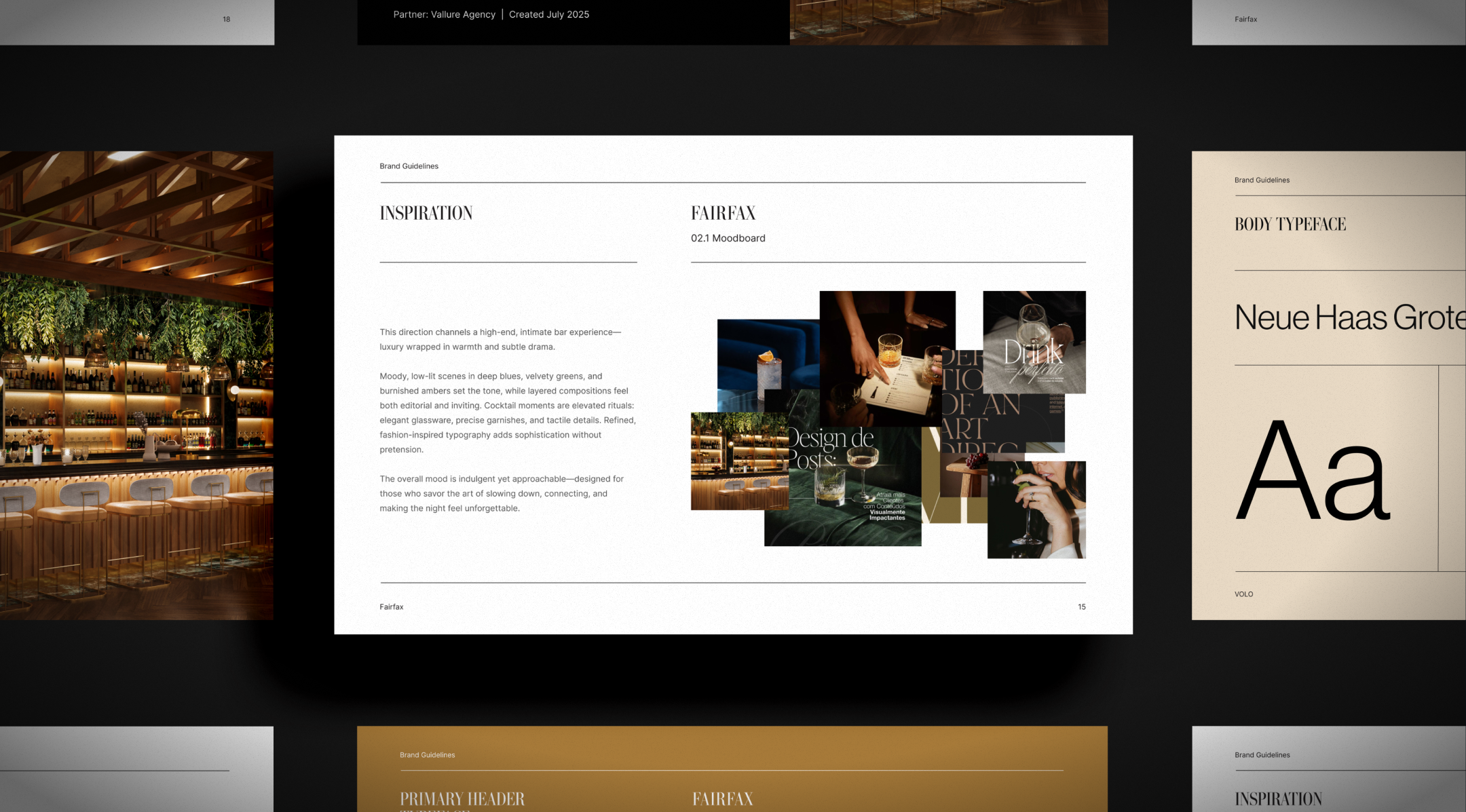 brand guidelines for Fairfax Houston, visual identity and brand positioning.