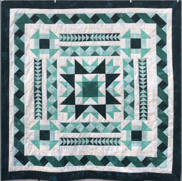 Sarah’s Centerpiece – 70” x 70” Medallion Quilt Pattern – Beginner Friendly – Traditional Quilt – PDF