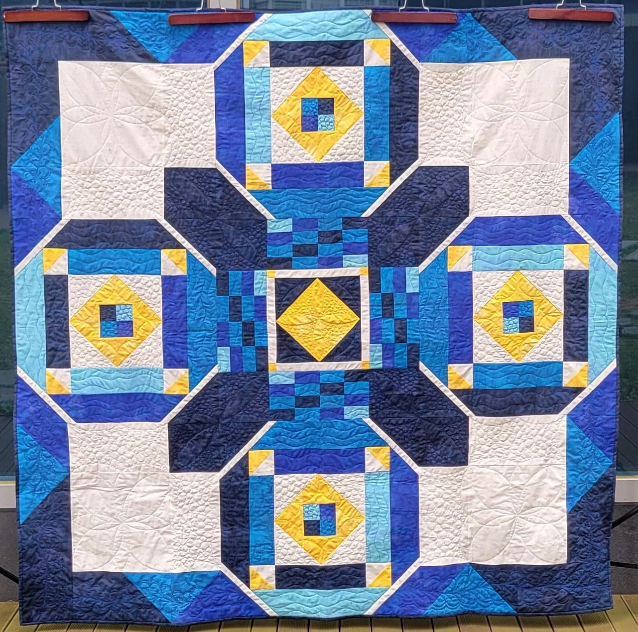 Edinburgh – 72” x 72” Exciting Quilt Pattern – Modern Quilt – Beginner Friendly – PDF