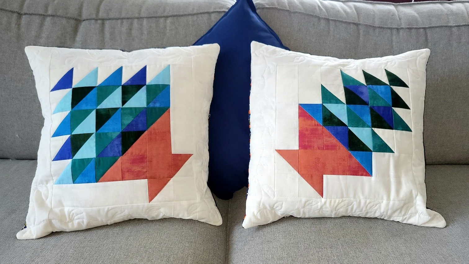 Succulent Sampler Pillow Set – 18” Envelope Pillow Covers – Matching Quilt Pillow Pattern – PDF