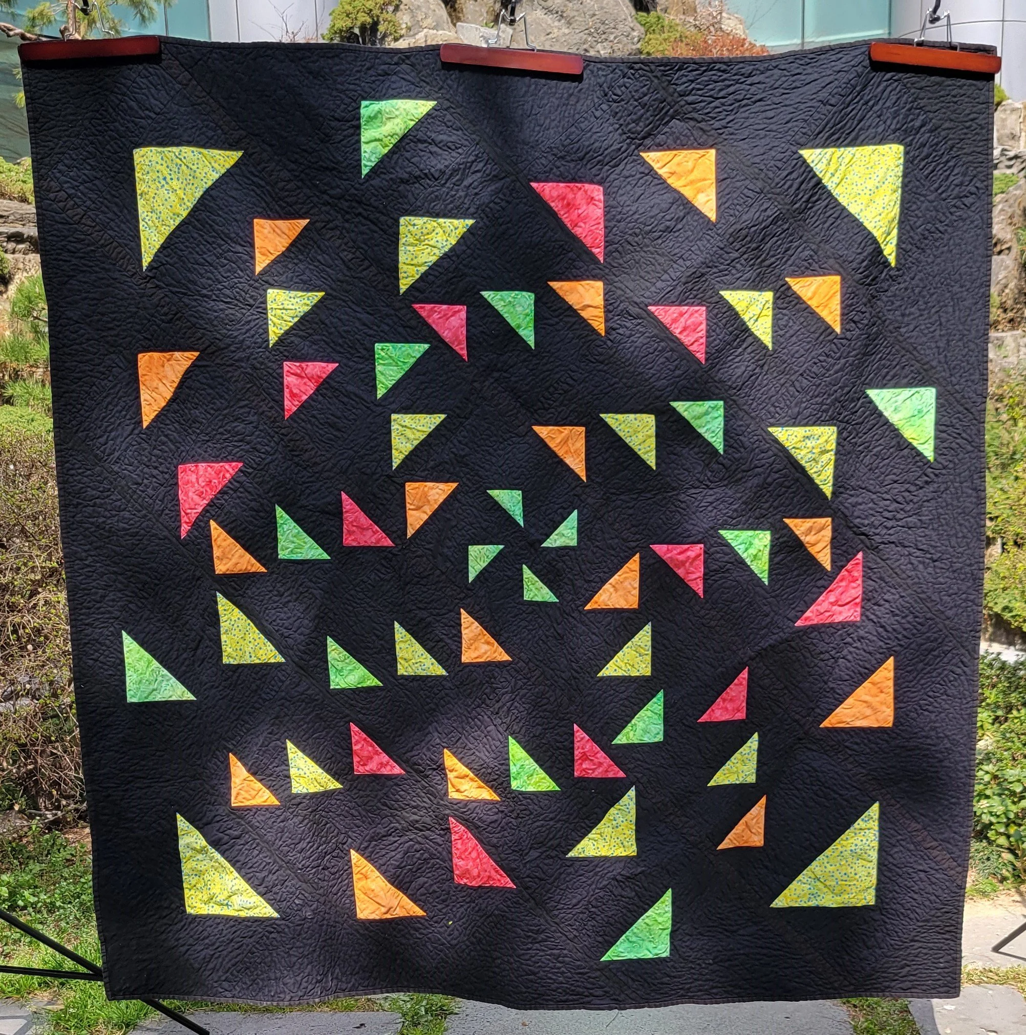 Flying Flock – 77” x 77” Flying Geese Quilt Pattern – Modern Quilt – Beginner Friendly – PDF