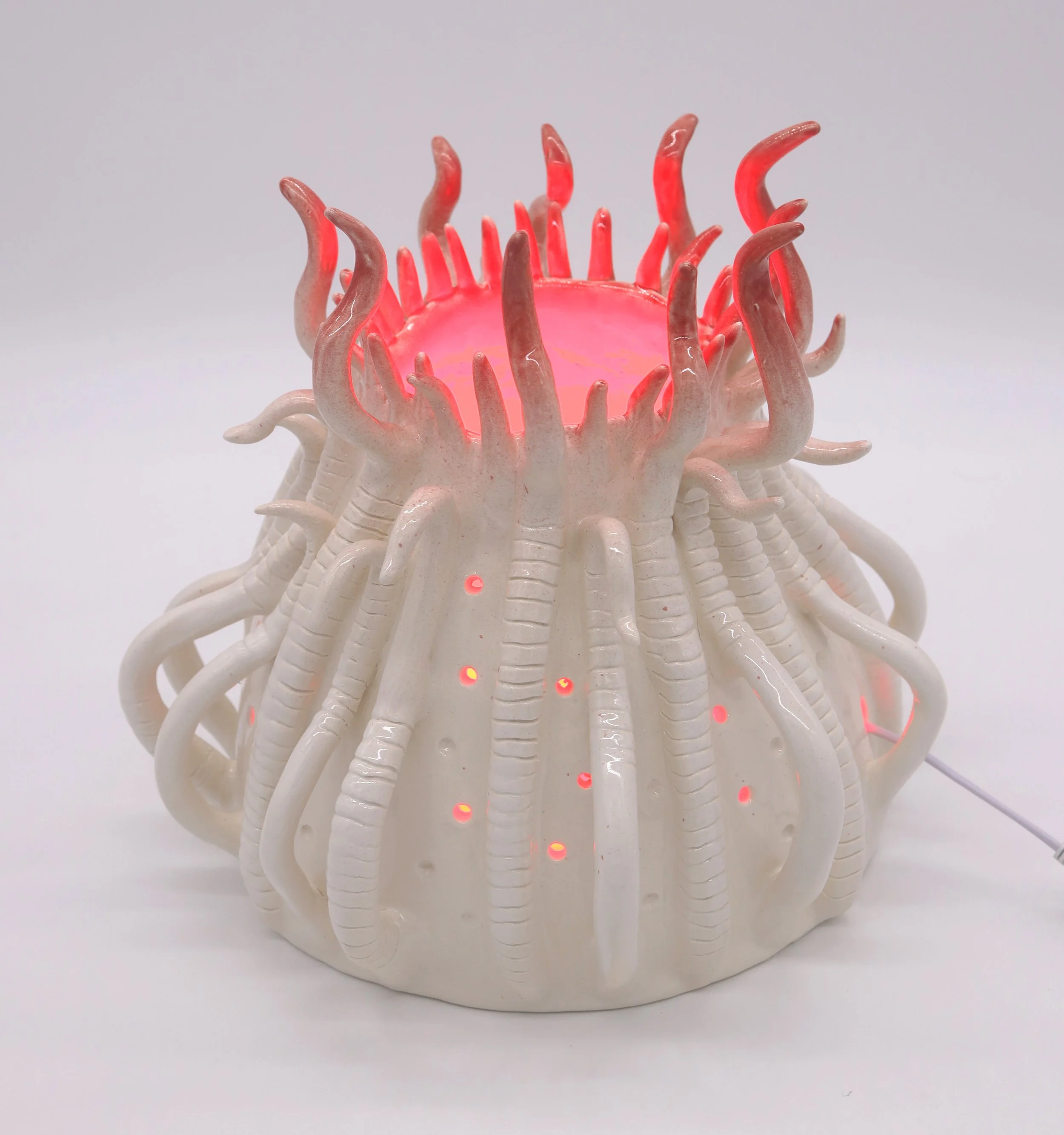 Volcanic Emotions,
Porcelain Ceramic, 2023,
11” X 13” X 11” (H x W x D) 