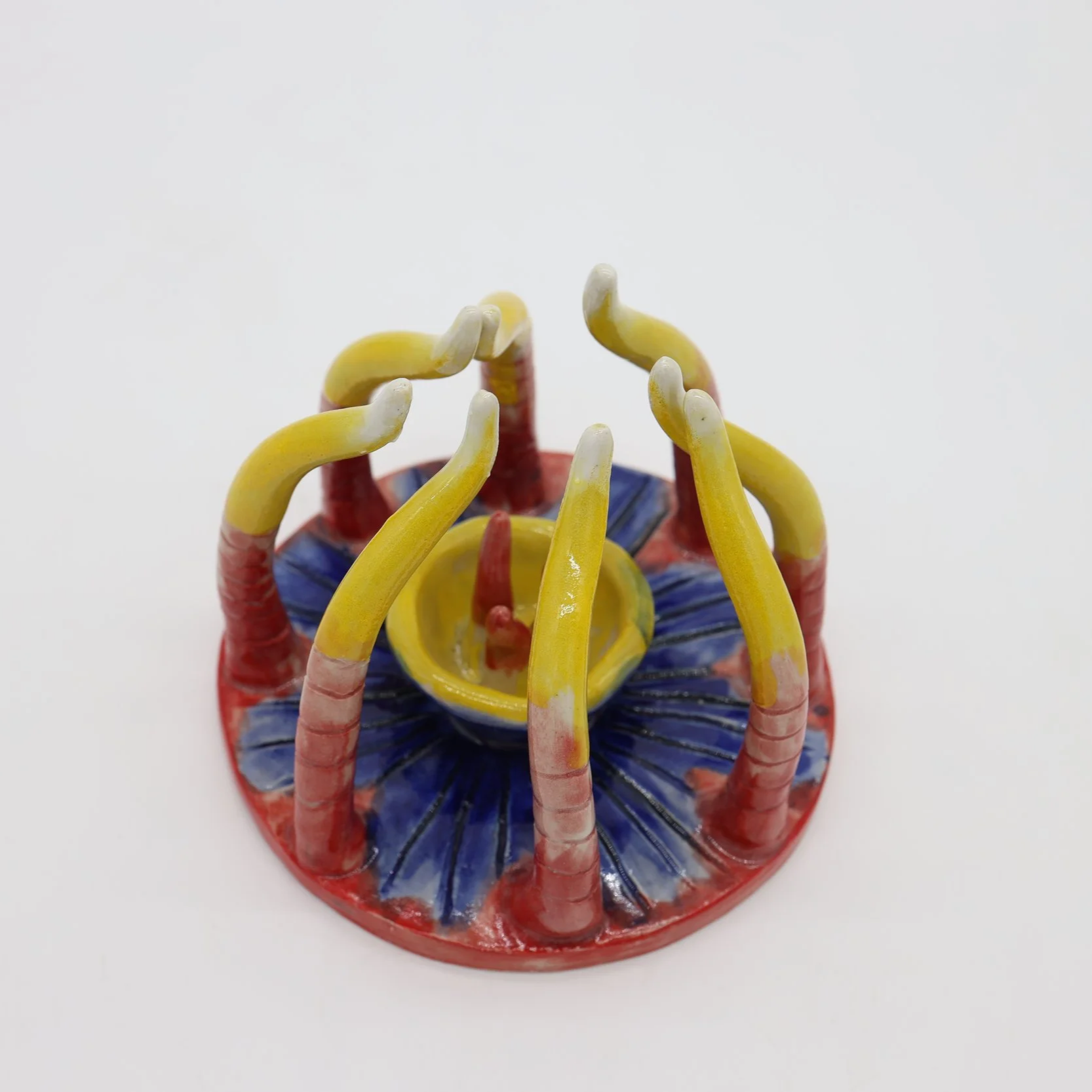 Primary Pulse #1, Ceramic, 5 x5 x2.5 inches