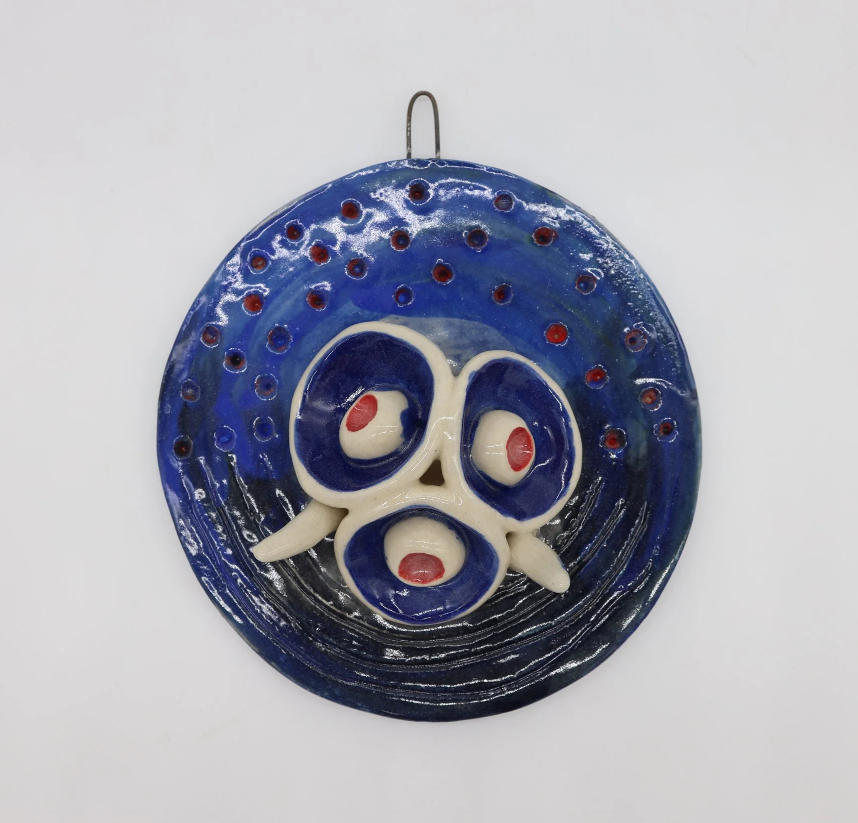 Primary Pulse #5, Ceramic, 5 x5 x 1 inches