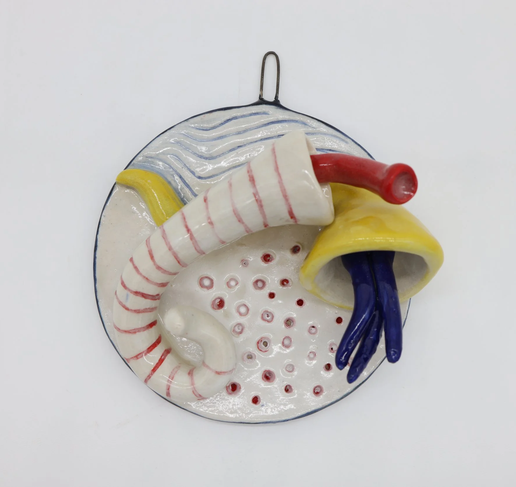 Primary Pulse #6, Ceramic, 5 x5 x2 inches