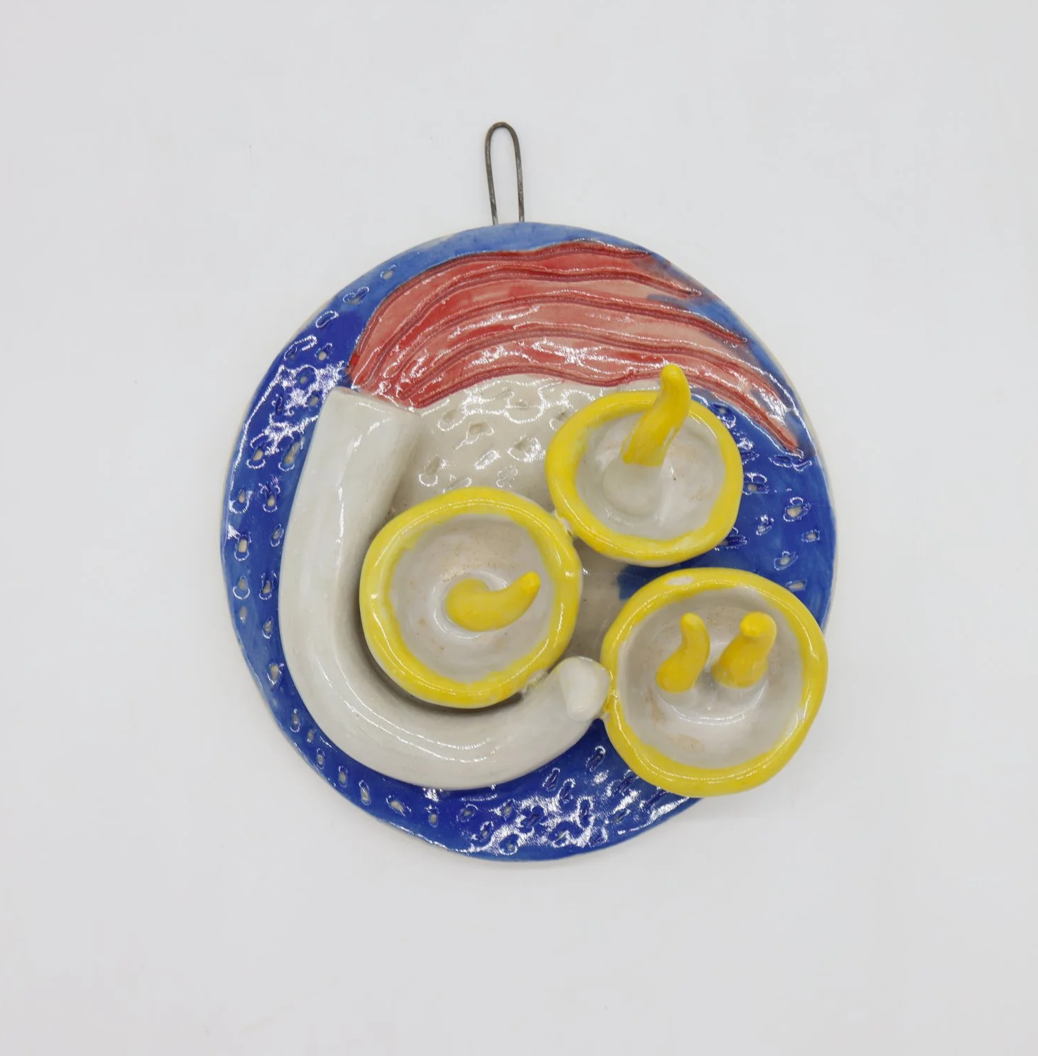 Primary Pulse #7, Ceramic, 5 x5 x2 inches