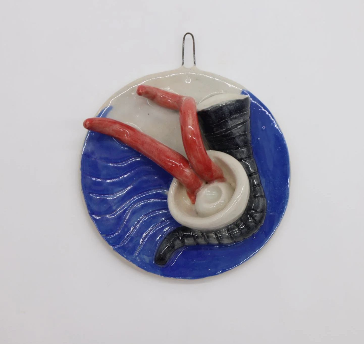 Primary Pulse #3, Ceramic, 5 x5 x2 inches