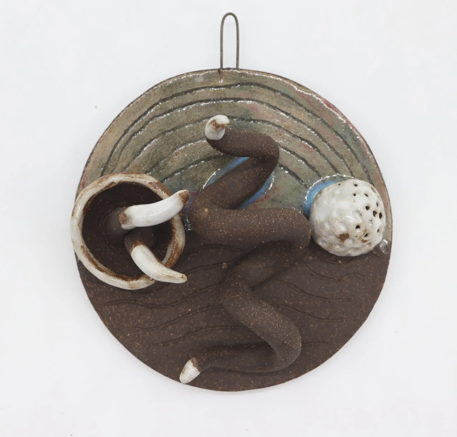 Grounded: Trace #11, Ceramic, 5x 5x 2 inches