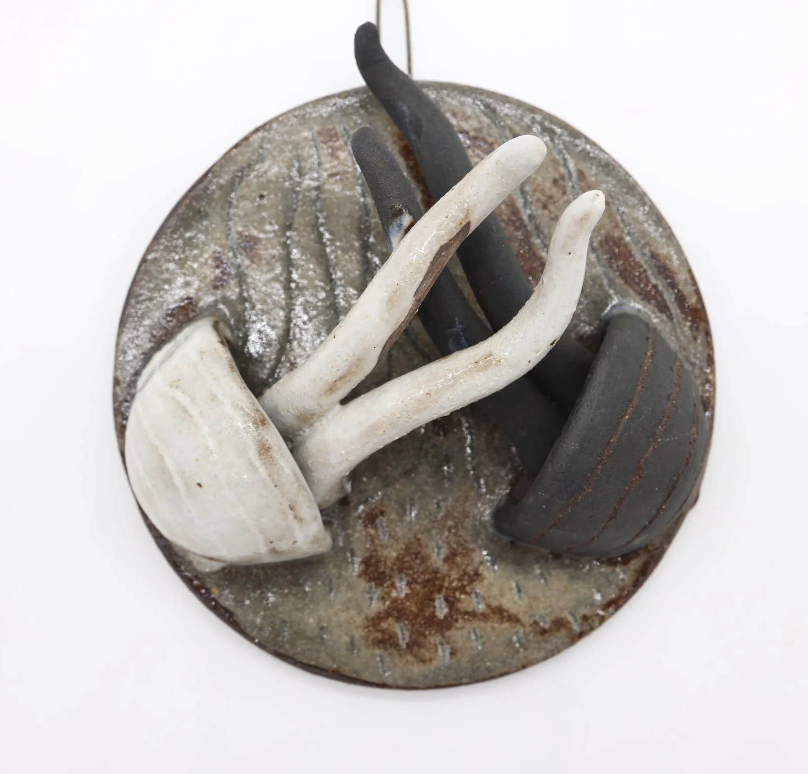 Grounded: Trace #12, Ceramic, 5x 5x 2 inches