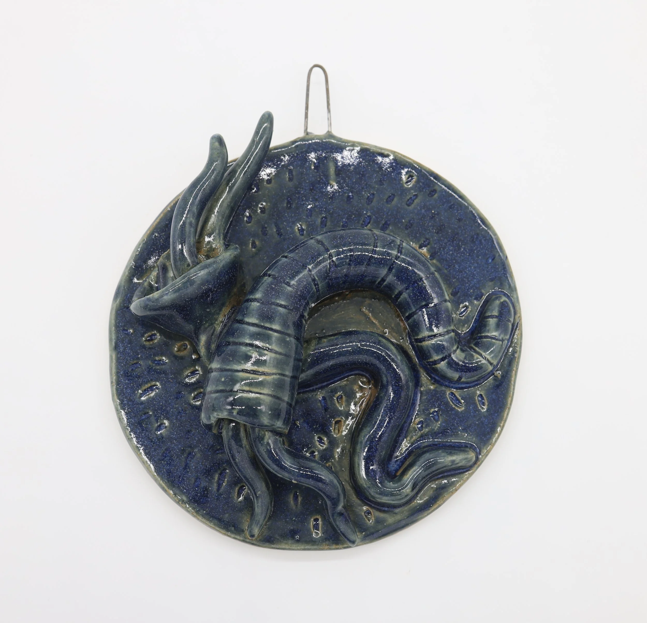 Breaking Blue #4, Ceramic, 5 x 5 x 2 inches