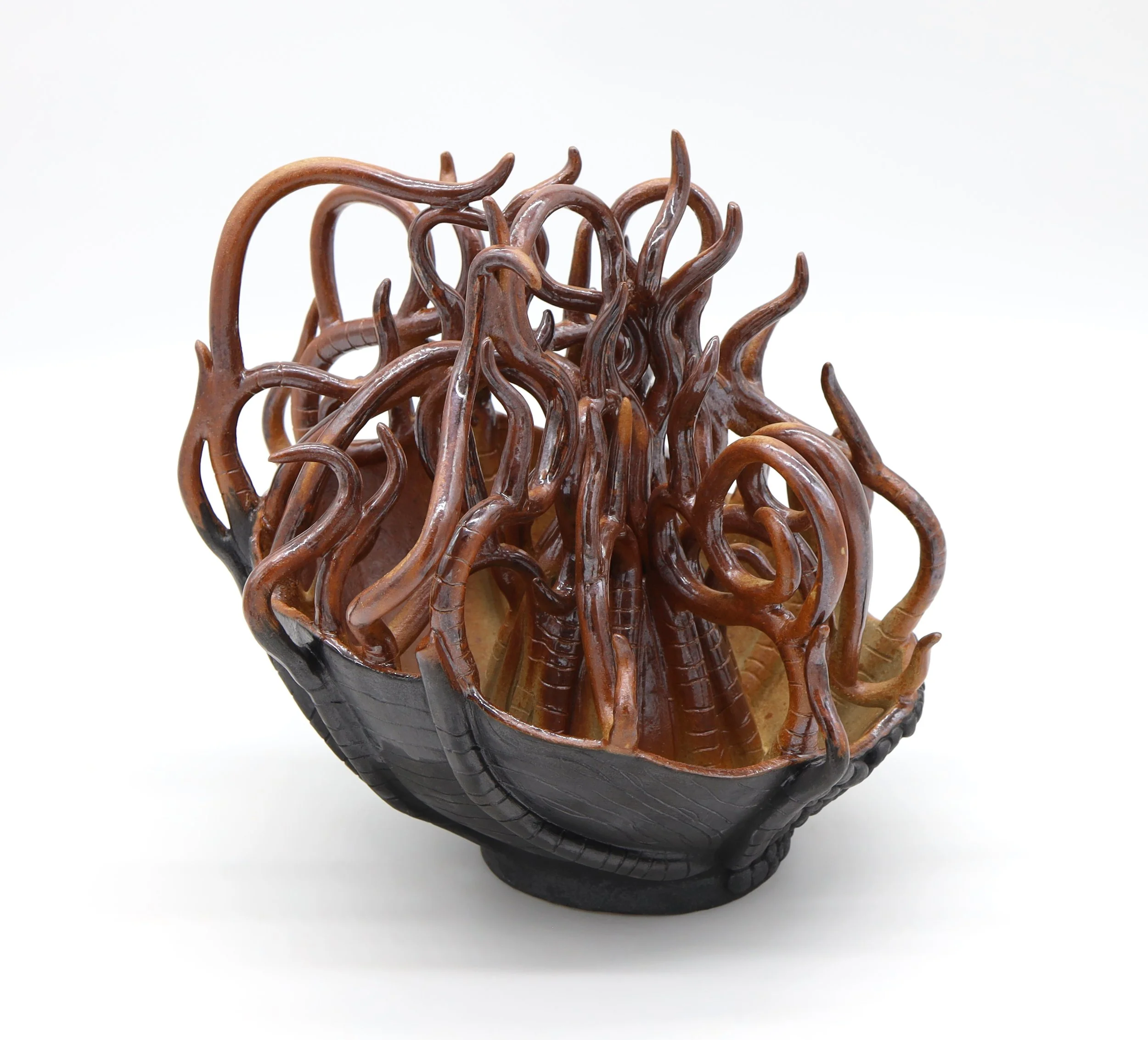 When Fragility Decides, Ceramic, 2025, 10.5” X 10.5” X 11.5” (H X W X D)